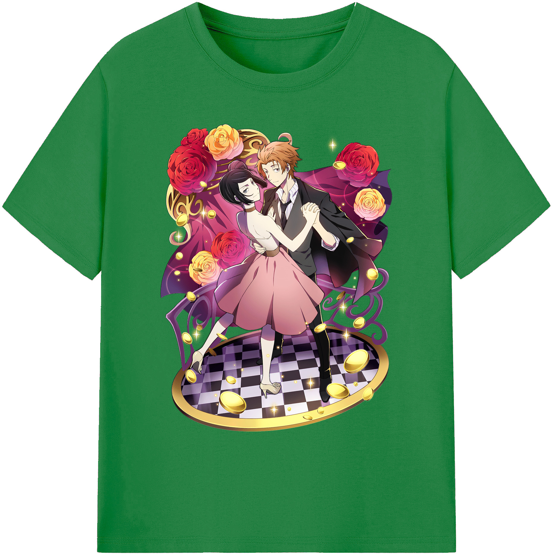 （画像用） 文豪ストレイドッグス Bungo Stray Dogs 綿100％ メンズ半袖Tシャツ｜肌触りやわらか＆通気性