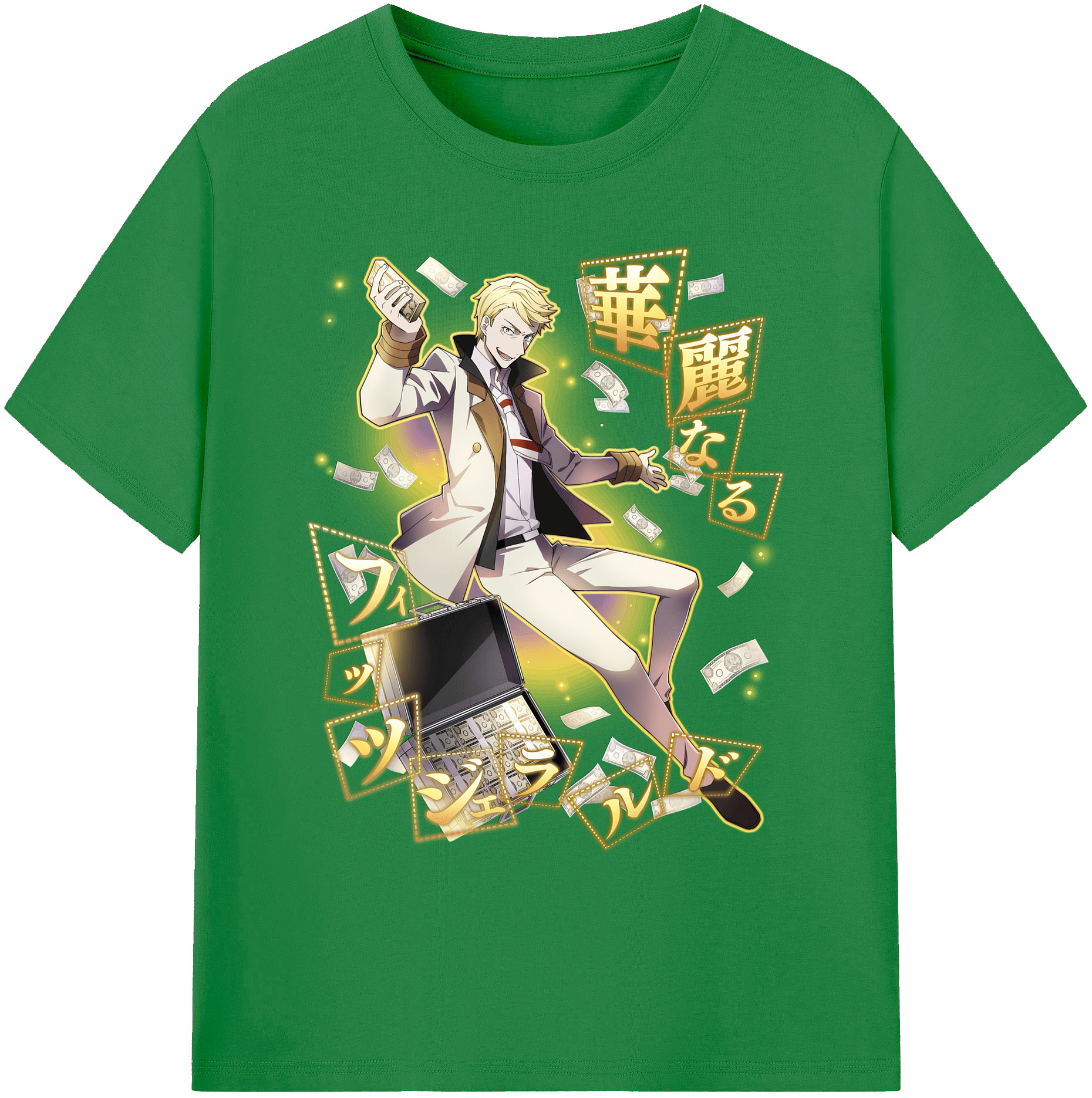 （画像用） 文豪ストレイドッグス Bungo Stray Dogs 綿100％ メンズ半袖Tシャツ｜肌触りやわらか＆通気性