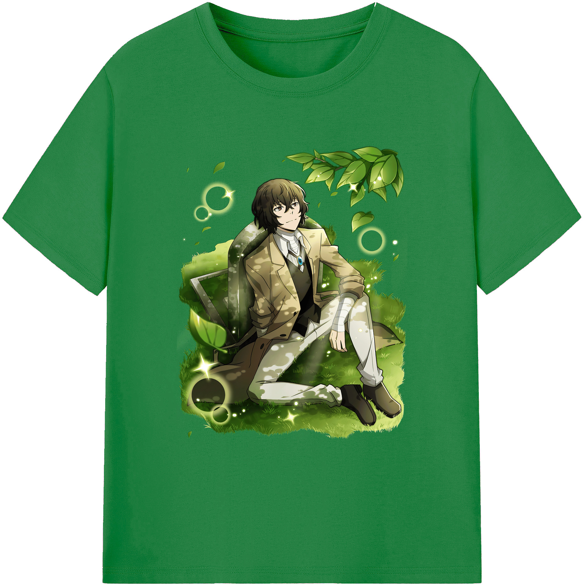 （画像用） 文豪ストレイドッグス Bungo Stray Dogs 綿100％ メンズ半袖Tシャツ｜肌触りやわらか＆通気性