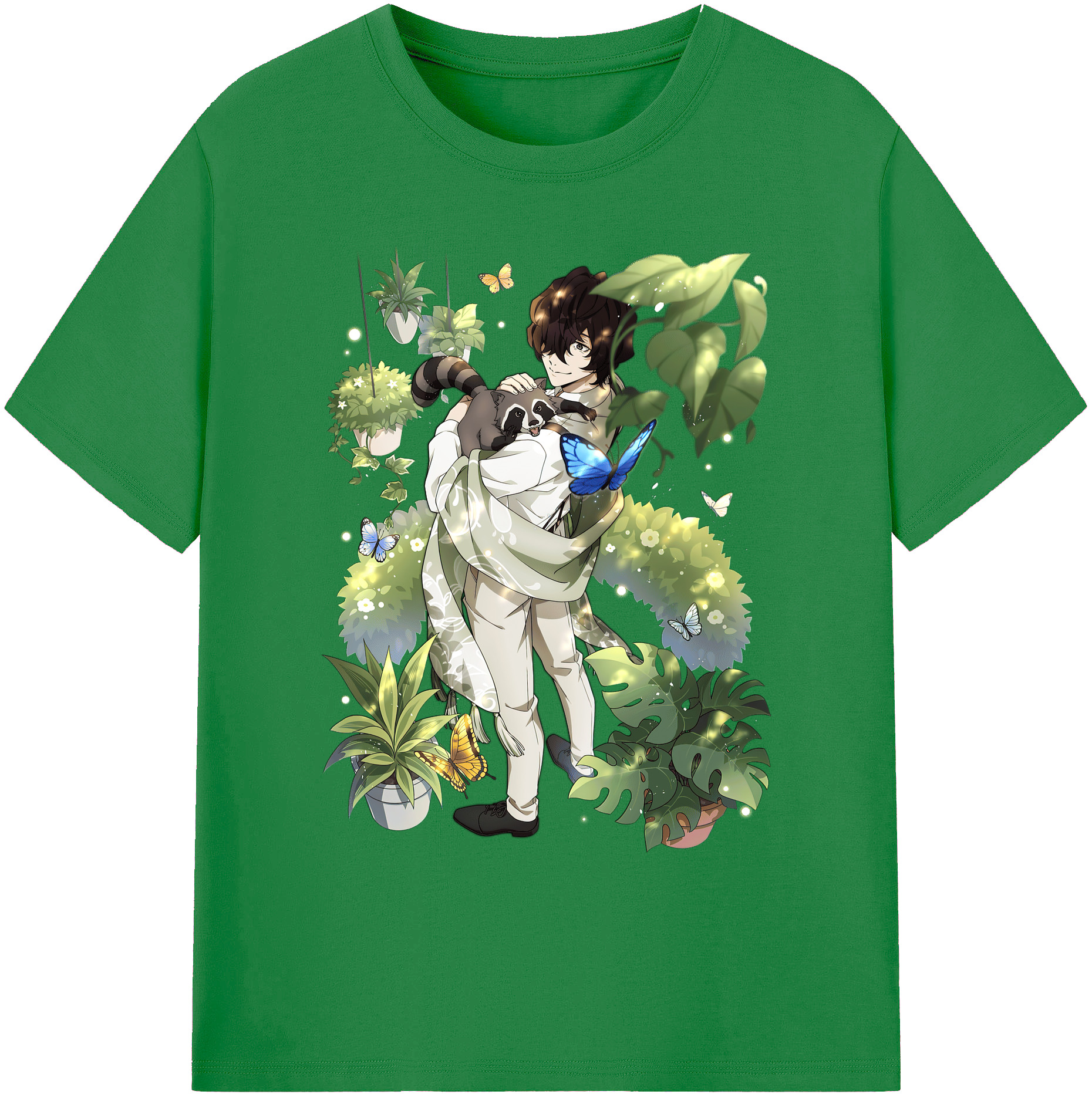 （画像用） 文豪ストレイドッグス Bungo Stray Dogs 綿100％ メンズ半袖Tシャツ｜肌触りやわらか＆通気性