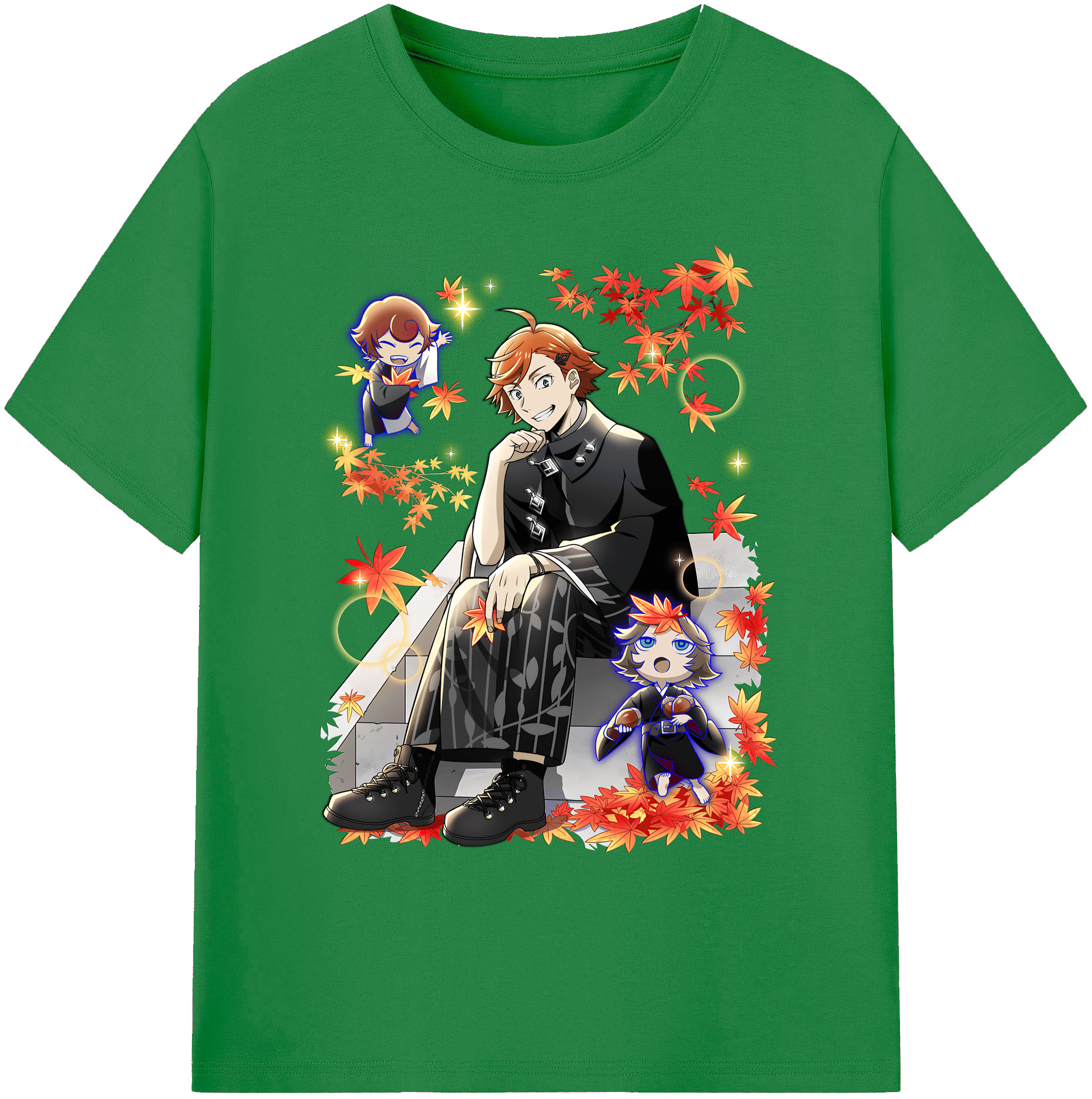 （画像用） 文豪ストレイドッグス Bungo Stray Dogs 綿100％ メンズ半袖Tシャツ｜肌触りやわらか＆通気性