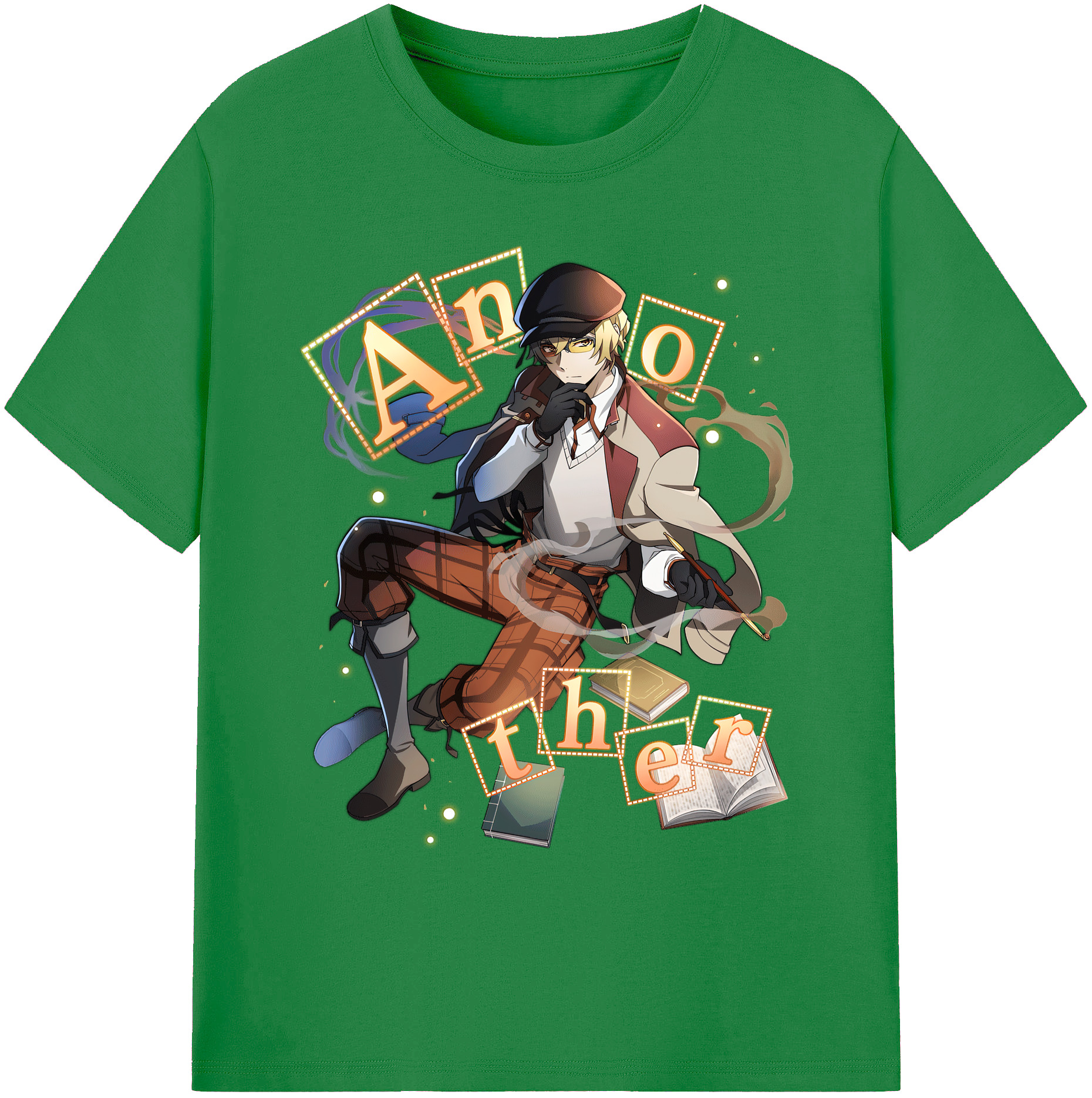 （画像用） 文豪ストレイドッグス Bungo Stray Dogs 綿100％ メンズ半袖Tシャツ｜肌触りやわらか＆通気性
