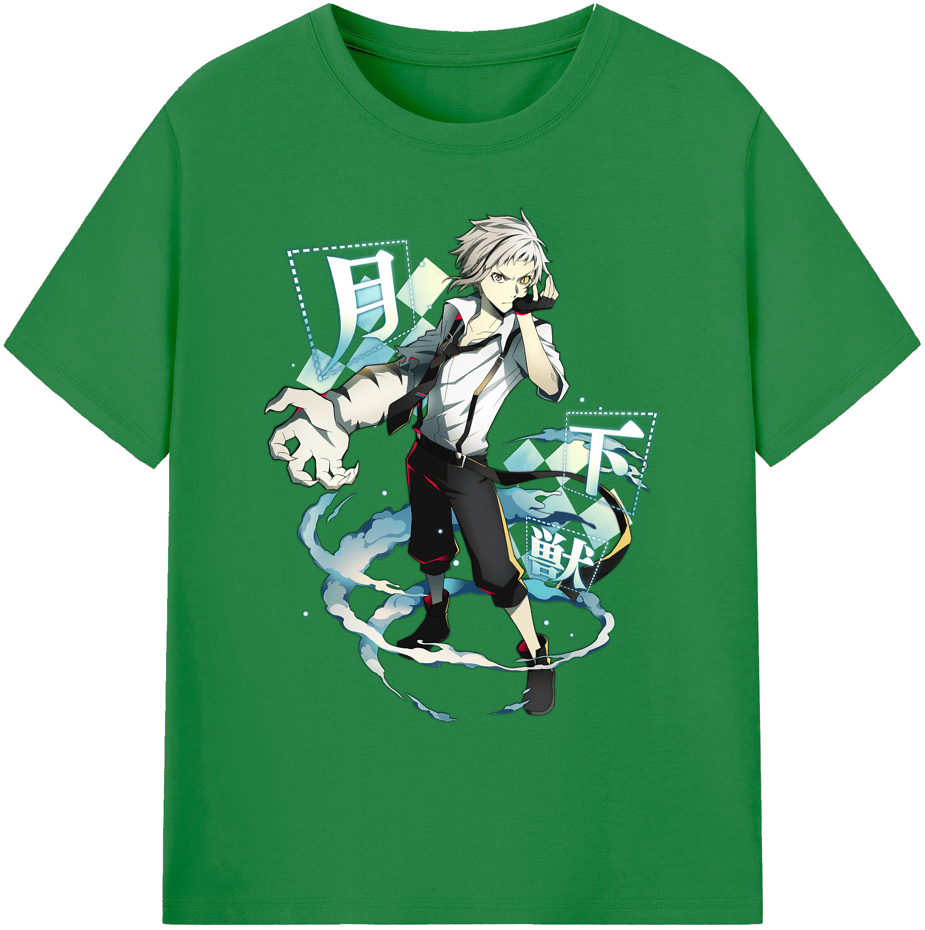（画像用） 文豪ストレイドッグス Bungo Stray Dogs 綿100％ メンズ半袖Tシャツ｜肌触りやわらか＆通気性