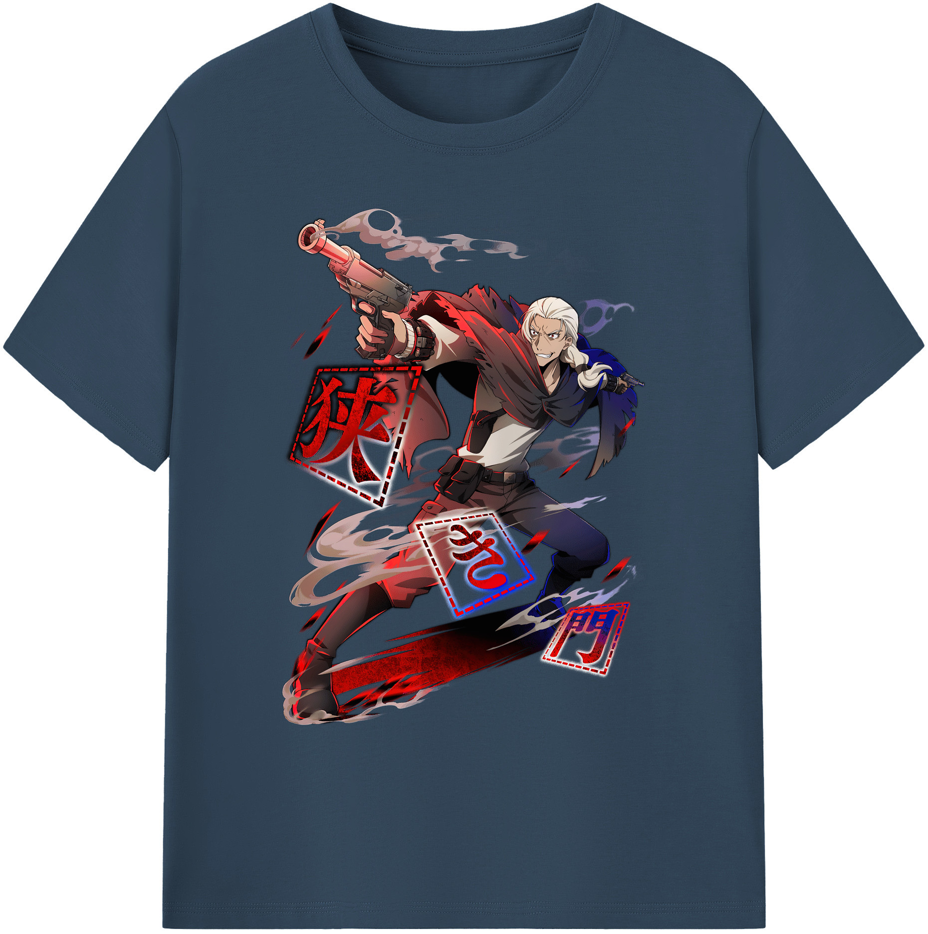 （画像用） 文豪ストレイドッグス Bungo Stray Dogs 綿100％ メンズ半袖Tシャツ｜肌触りやわらか＆通気性