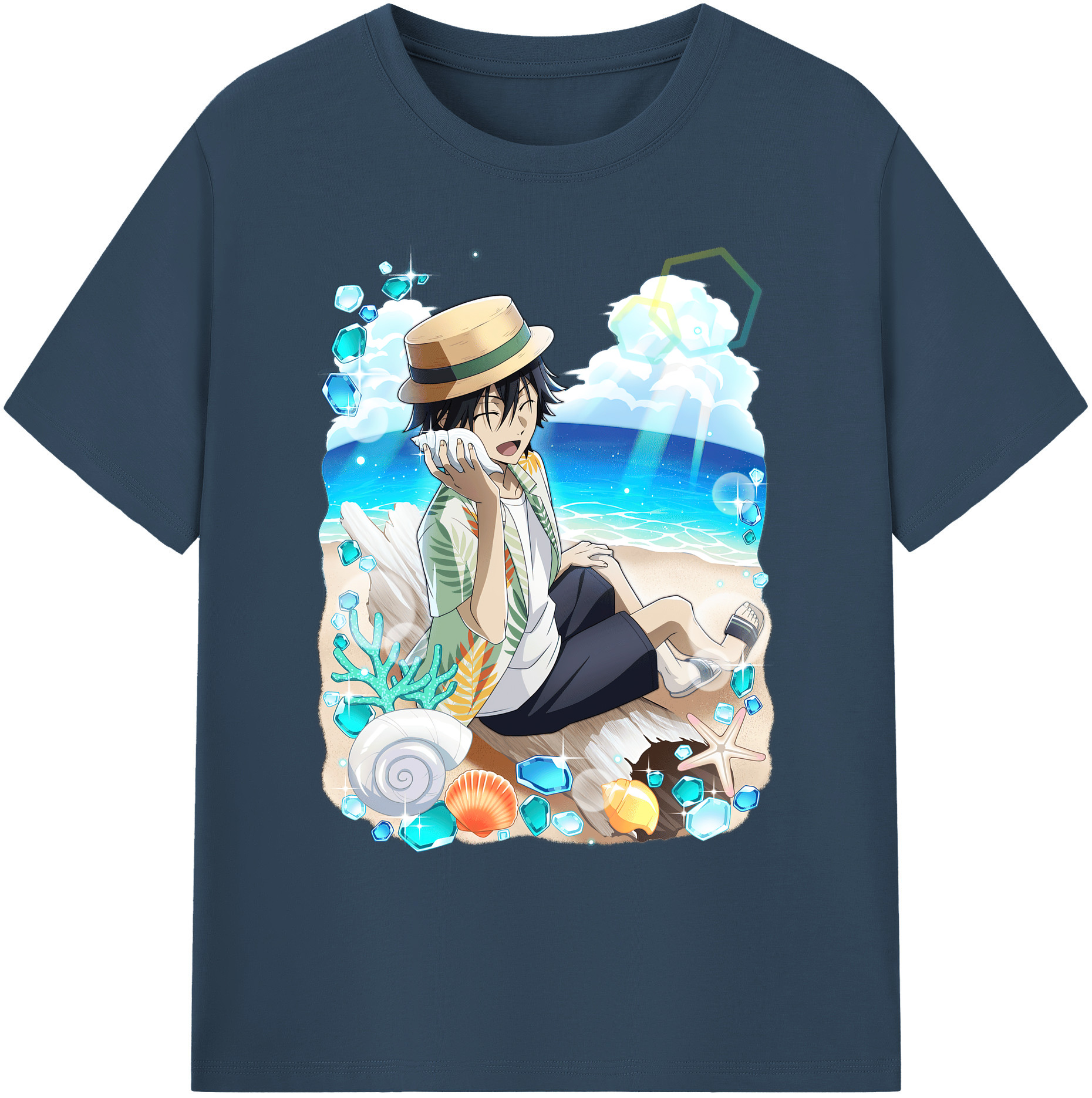 （画像用） 文豪ストレイドッグス Bungo Stray Dogs 綿100％ メンズ半袖Tシャツ｜肌触りやわらか＆通気性