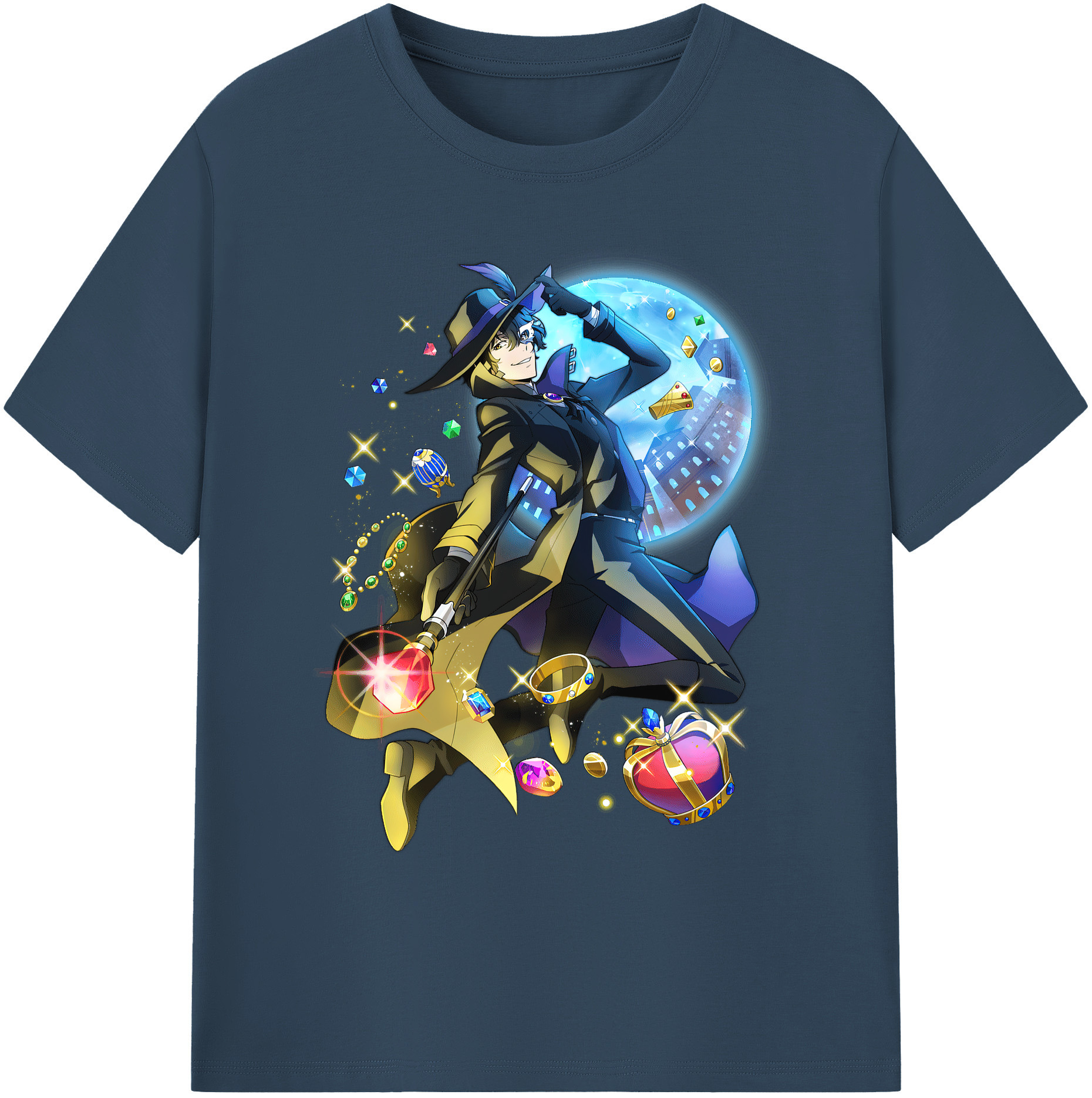 （画像用） 文豪ストレイドッグス Bungo Stray Dogs 綿100％ メンズ半袖Tシャツ｜肌触りやわらか＆通気性