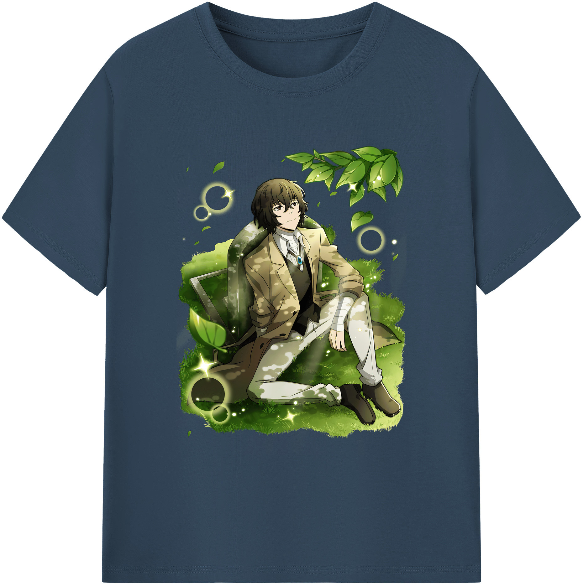 （画像用） 文豪ストレイドッグス Bungo Stray Dogs 綿100％ メンズ半袖Tシャツ｜肌触りやわらか＆通気性