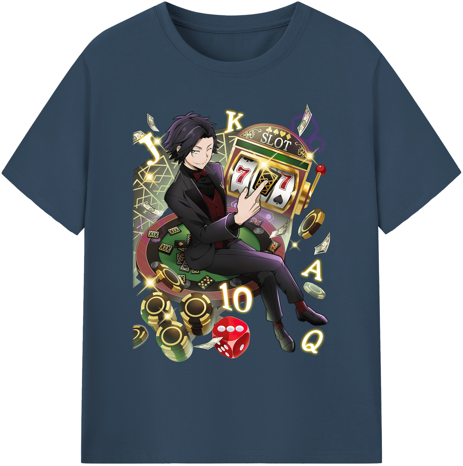 （画像用） 文豪ストレイドッグス Bungo Stray Dogs 綿100％ メンズ半袖Tシャツ｜肌触りやわらか＆通気性