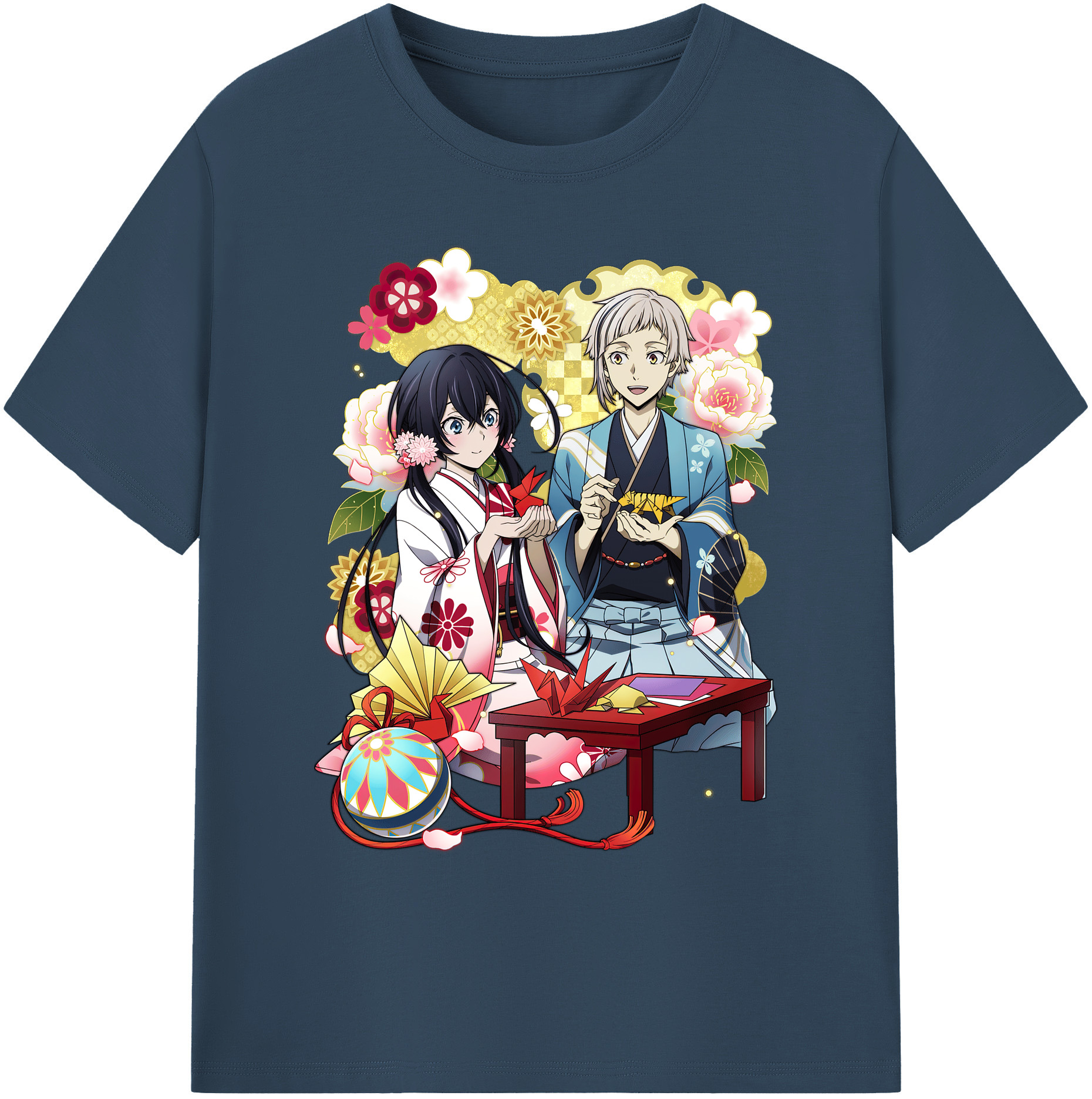 （画像用） 文豪ストレイドッグス Bungo Stray Dogs 綿100％ メンズ半袖Tシャツ｜肌触りやわらか＆通気性
