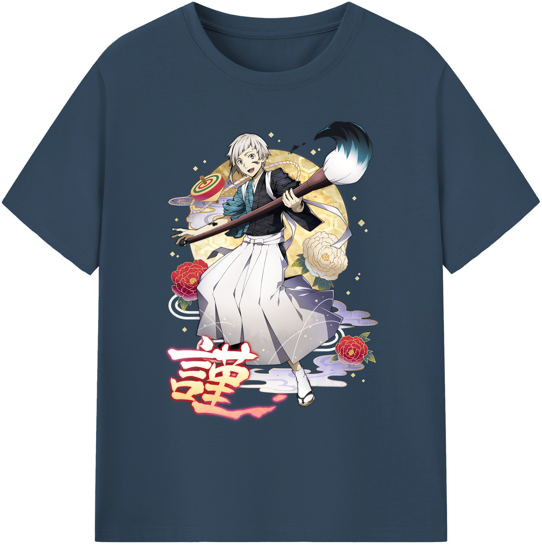 （画像用） 文豪ストレイドッグス Bungo Stray Dogs 綿100％ メンズ半袖Tシャツ｜肌触りやわらか＆通気性