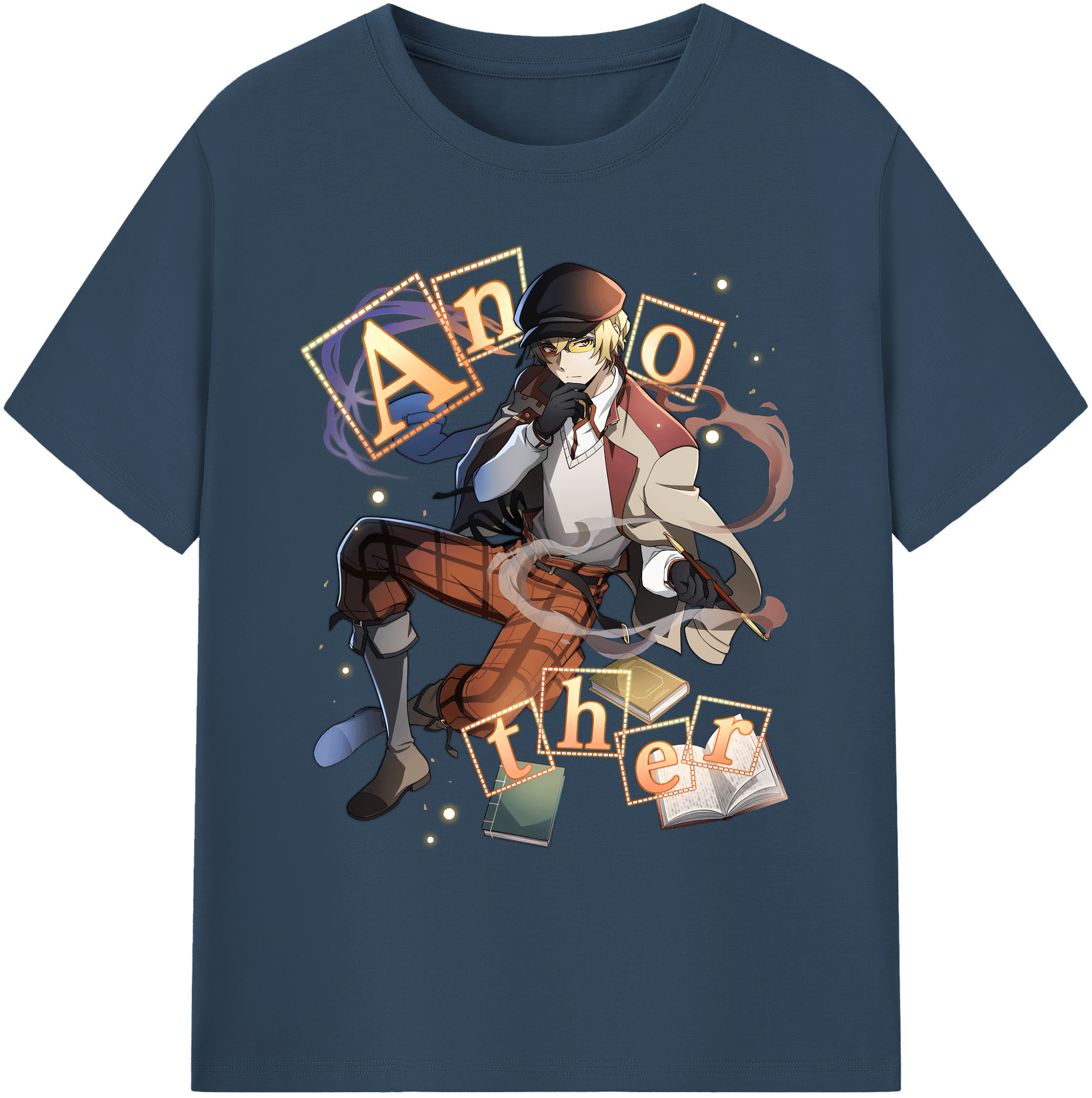 （画像用） 文豪ストレイドッグス Bungo Stray Dogs 綿100％ メンズ半袖Tシャツ｜肌触りやわらか＆通気性