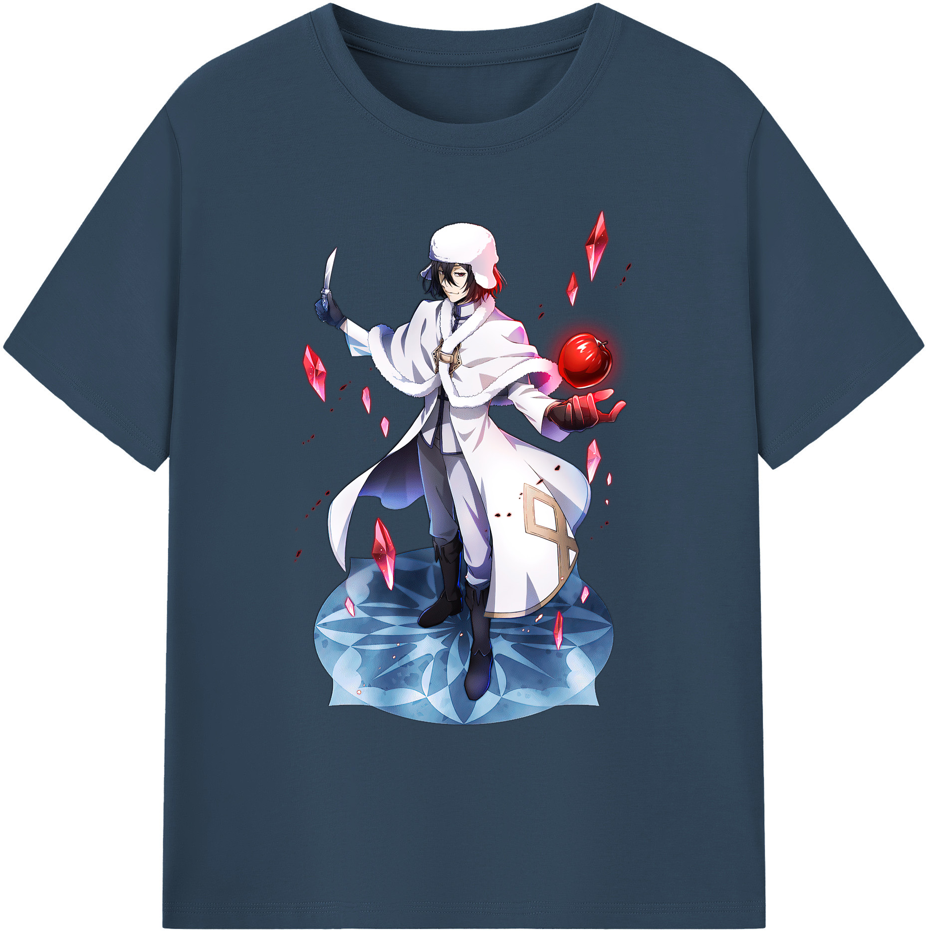 （画像用） 文豪ストレイドッグス Bungo Stray Dogs 綿100％ メンズ半袖Tシャツ｜肌触りやわらか＆通気性
