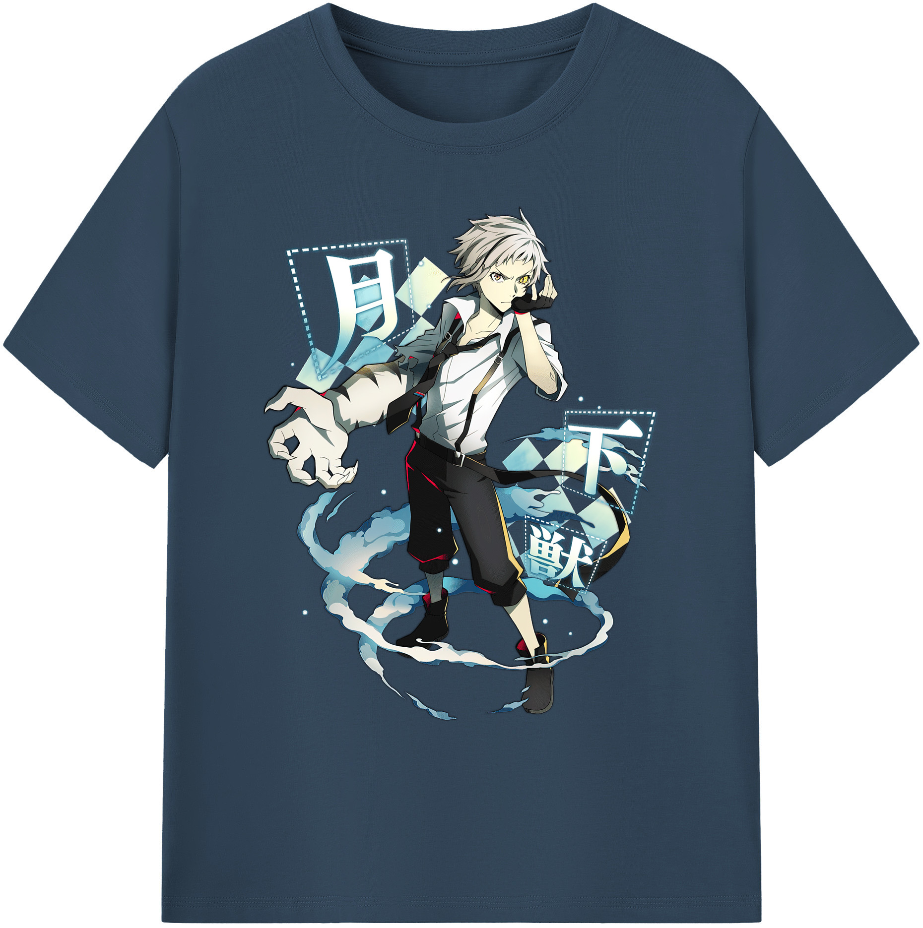 （画像用） 文豪ストレイドッグス Bungo Stray Dogs 綿100％ メンズ半袖Tシャツ｜肌触りやわらか＆通気性
