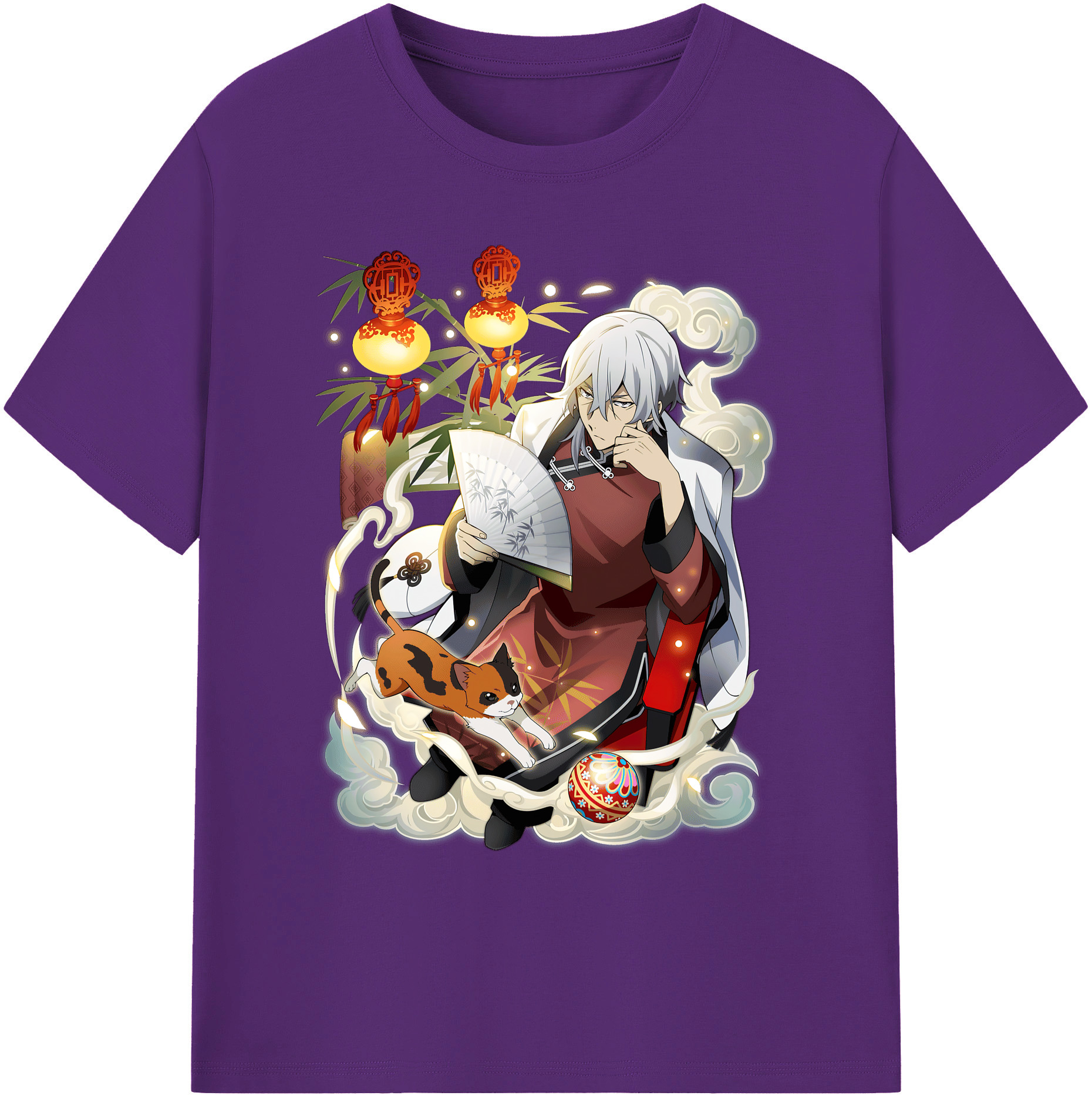 （画像用） 文豪ストレイドッグス Bungo Stray Dogs 綿100％ メンズ半袖Tシャツ｜肌触りやわらか＆通気性