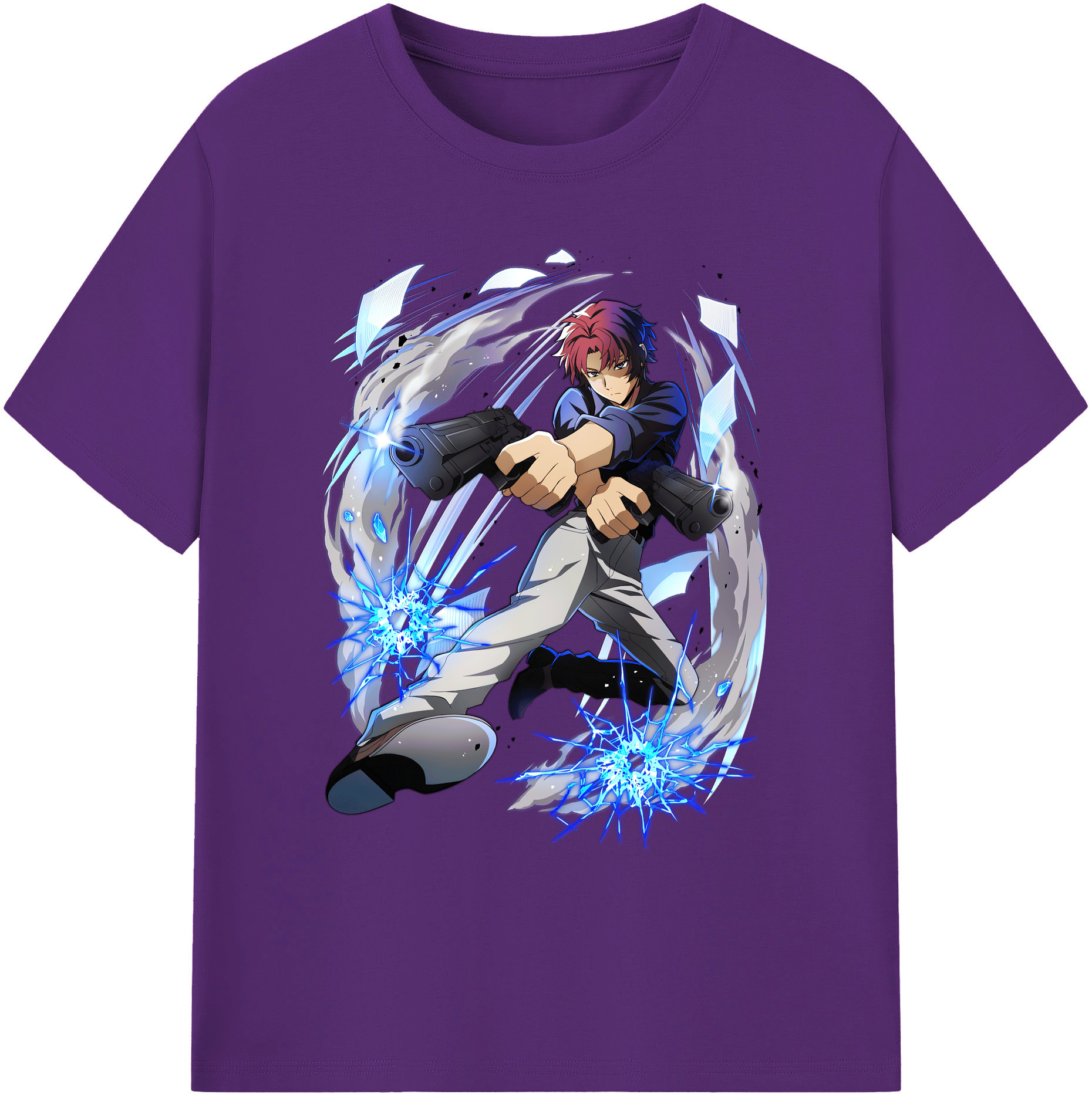 （画像用） 文豪ストレイドッグス Bungo Stray Dogs 綿100％ メンズ半袖Tシャツ｜肌触りやわらか＆通気性