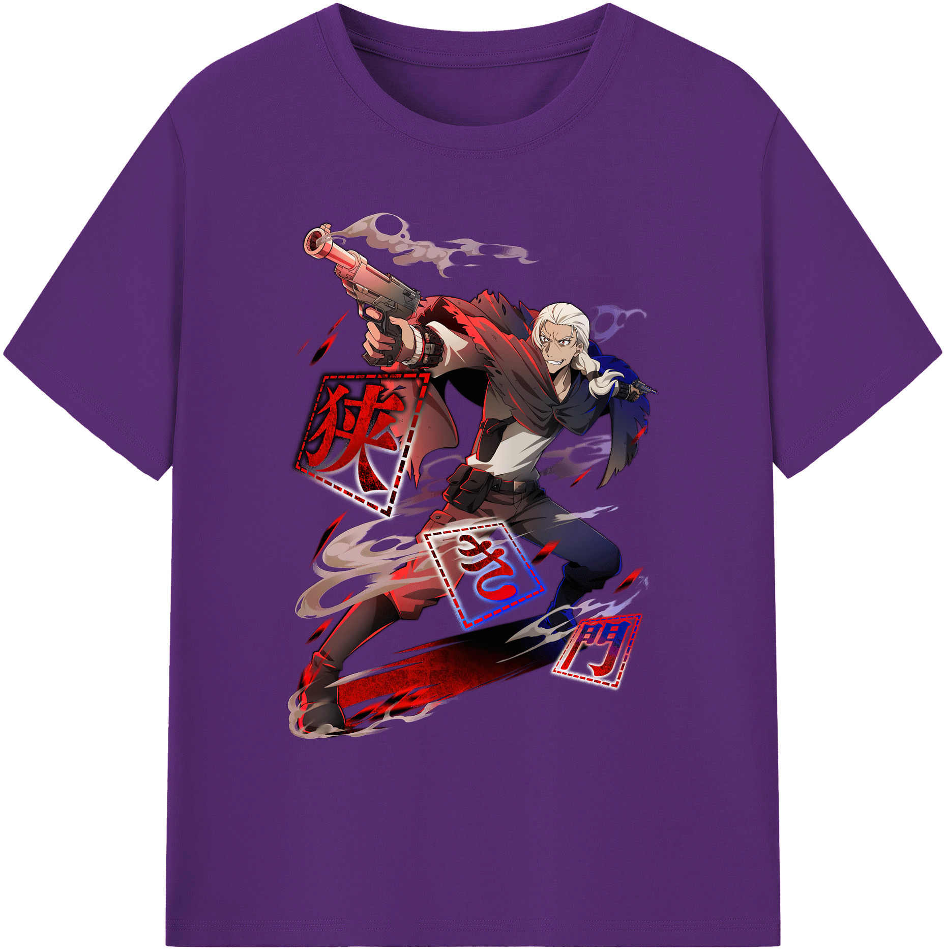 （画像用） 文豪ストレイドッグス Bungo Stray Dogs 綿100％ メンズ半袖Tシャツ｜肌触りやわらか＆通気性