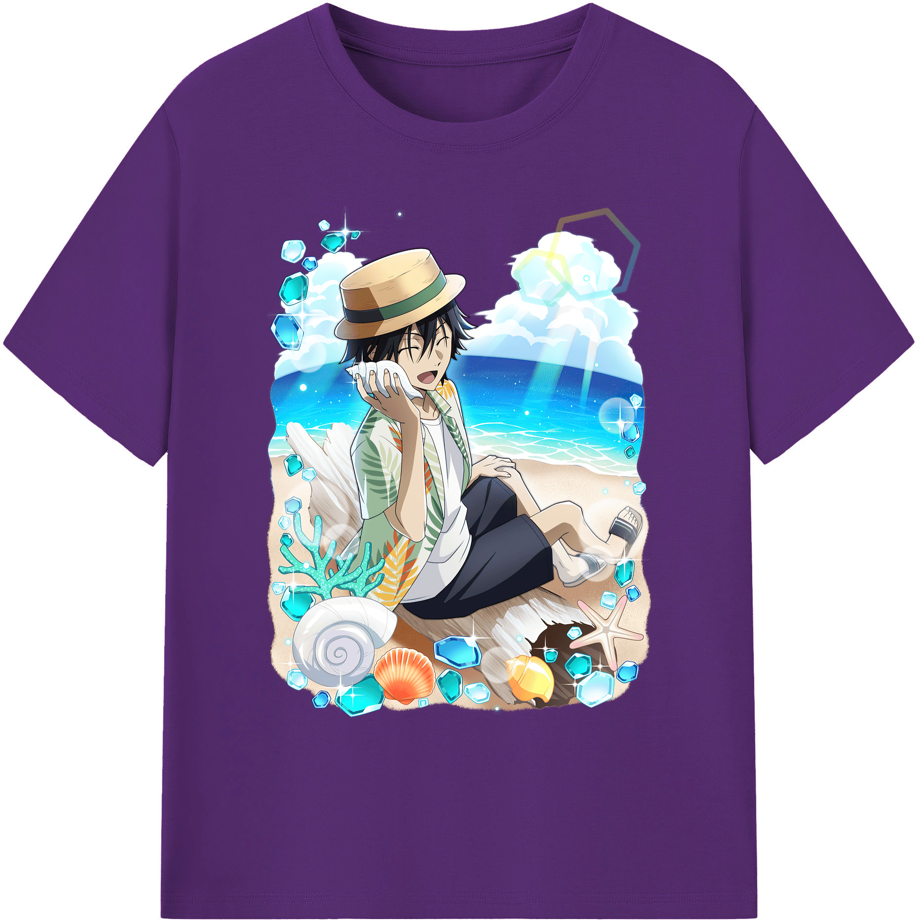 （画像用） 文豪ストレイドッグス Bungo Stray Dogs 綿100％ メンズ半袖Tシャツ｜肌触りやわらか＆通気性