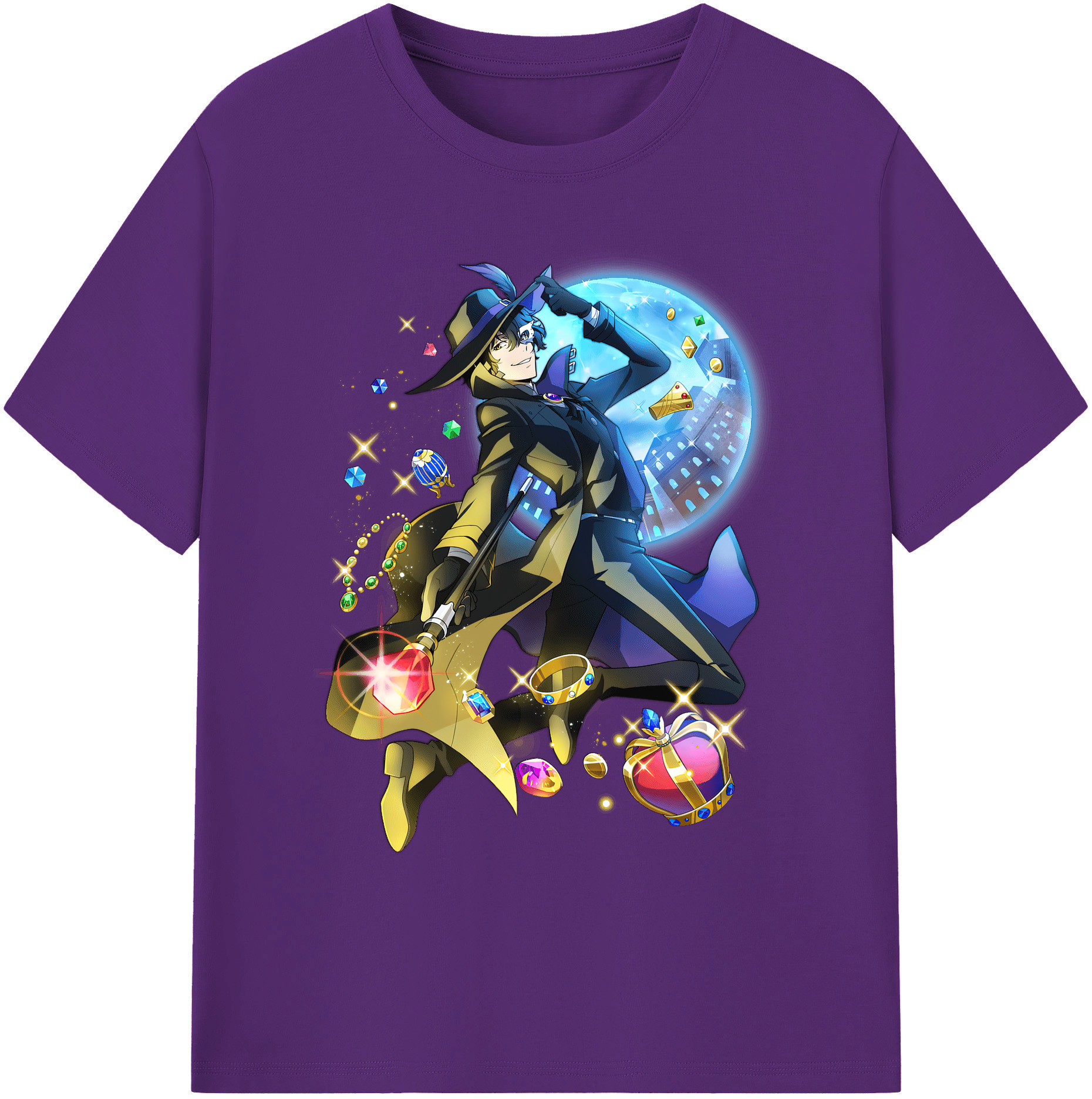 （画像用） 文豪ストレイドッグス Bungo Stray Dogs 綿100％ メンズ半袖Tシャツ｜肌触りやわらか＆通気性