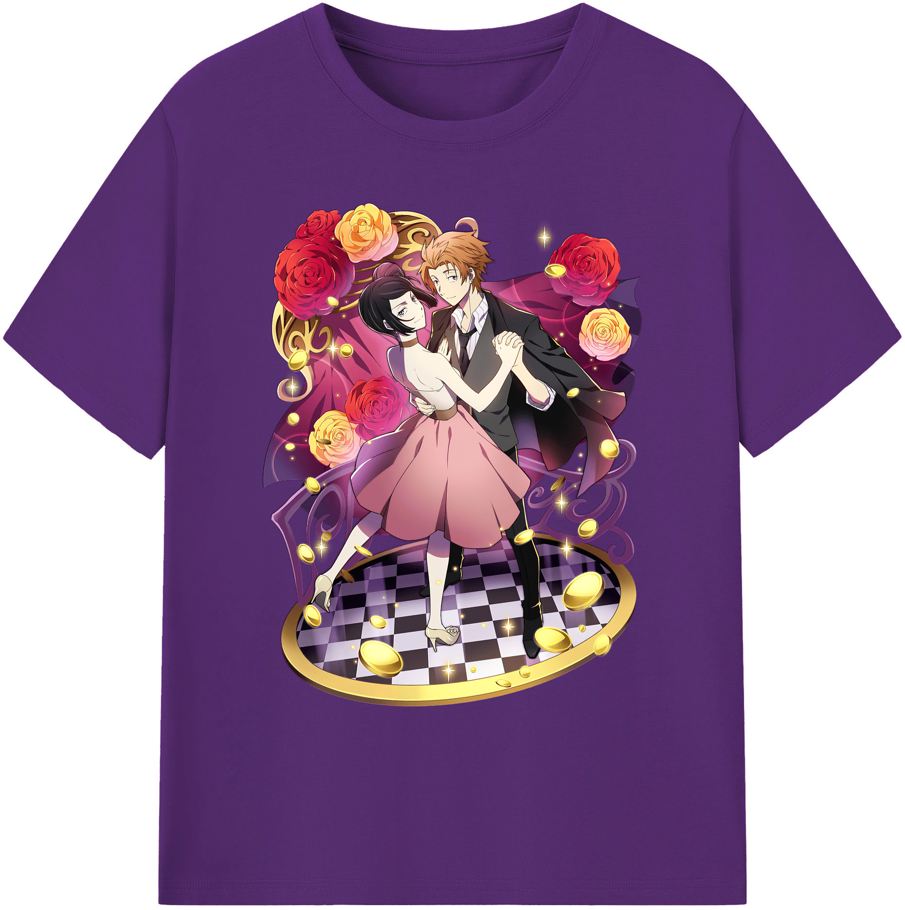 （画像用） 文豪ストレイドッグス Bungo Stray Dogs 綿100％ メンズ半袖Tシャツ｜肌触りやわらか＆通気性