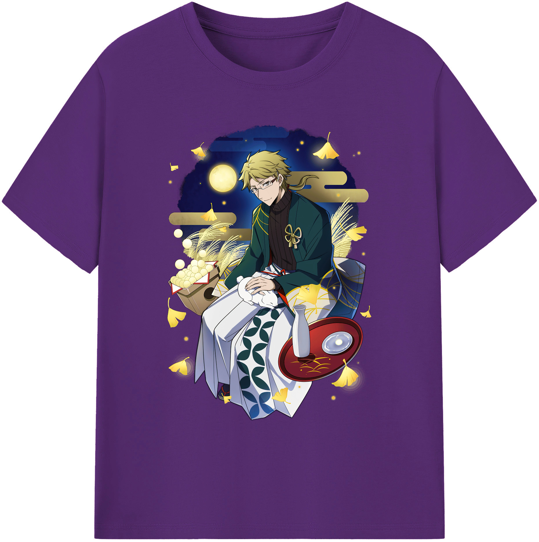 （画像用） 文豪ストレイドッグス Bungo Stray Dogs 綿100％ メンズ半袖Tシャツ｜肌触りやわらか＆通気性