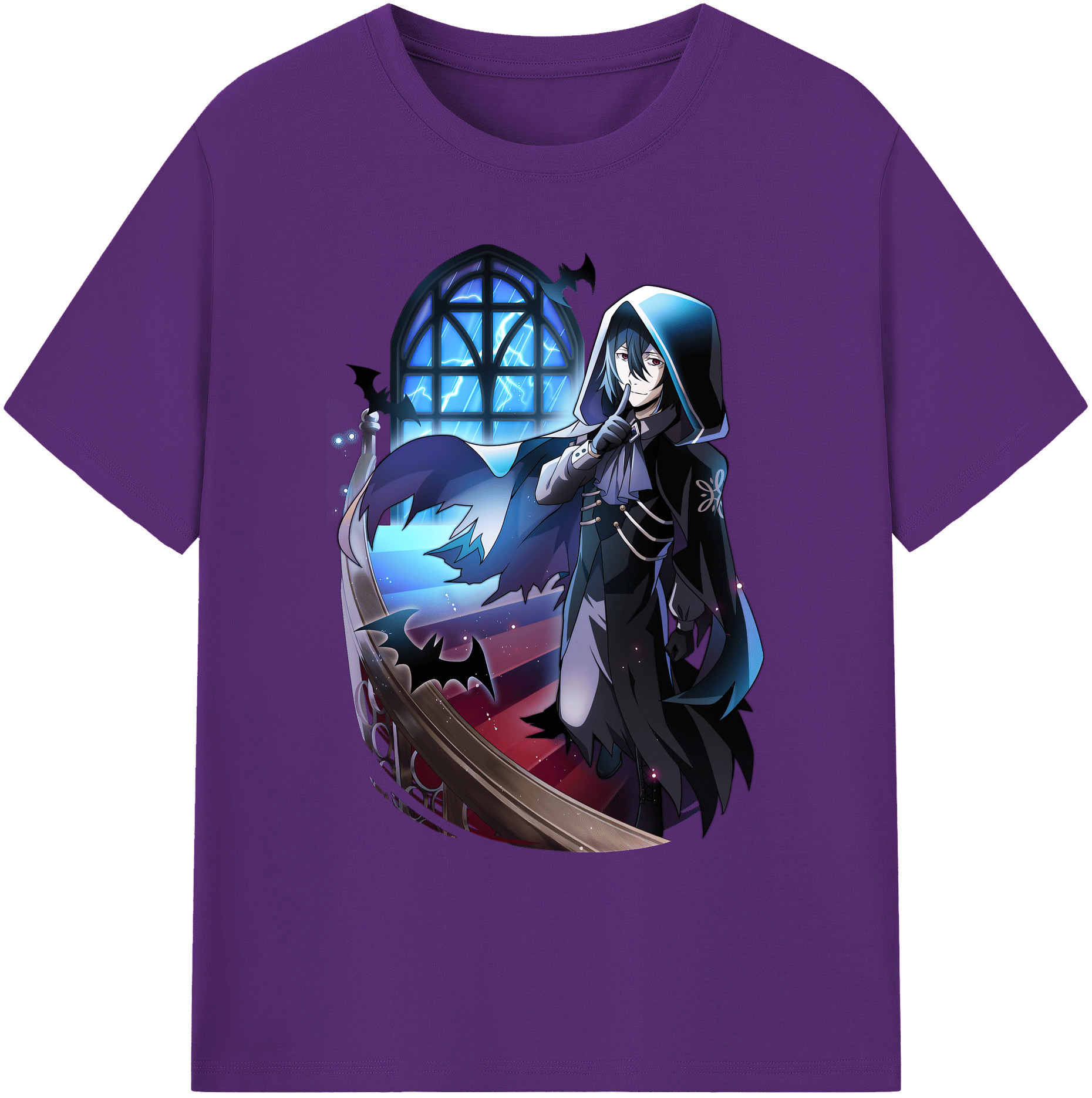 （画像用） 文豪ストレイドッグス Bungo Stray Dogs 綿100％ メンズ半袖Tシャツ｜肌触りやわらか＆通気性