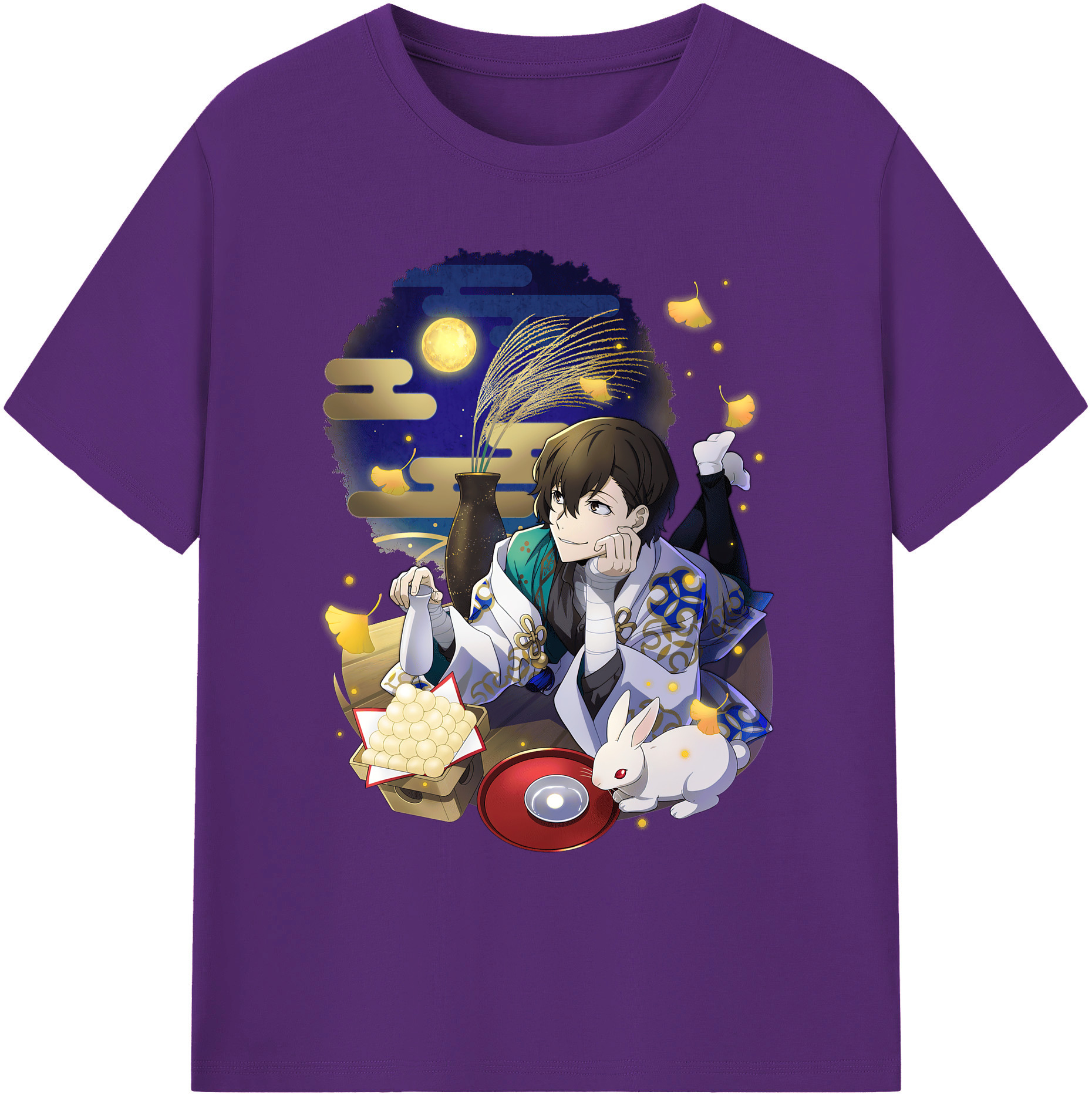 （画像用） 文豪ストレイドッグス Bungo Stray Dogs 綿100％ メンズ半袖Tシャツ｜肌触りやわらか＆通気性