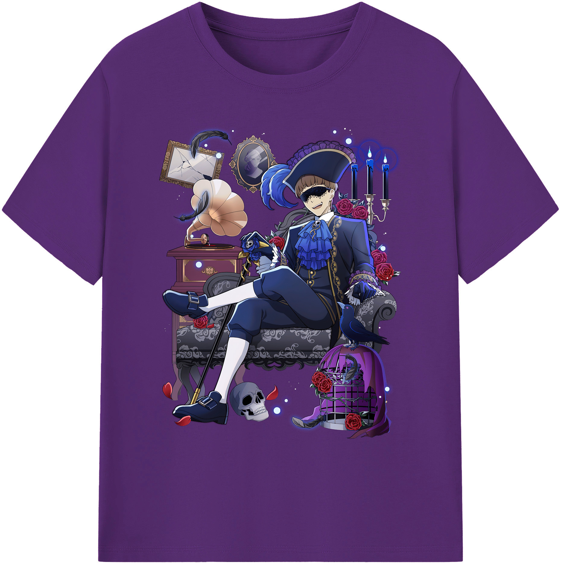 （画像用） 文豪ストレイドッグス Bungo Stray Dogs 綿100％ メンズ半袖Tシャツ｜肌触りやわらか＆通気性