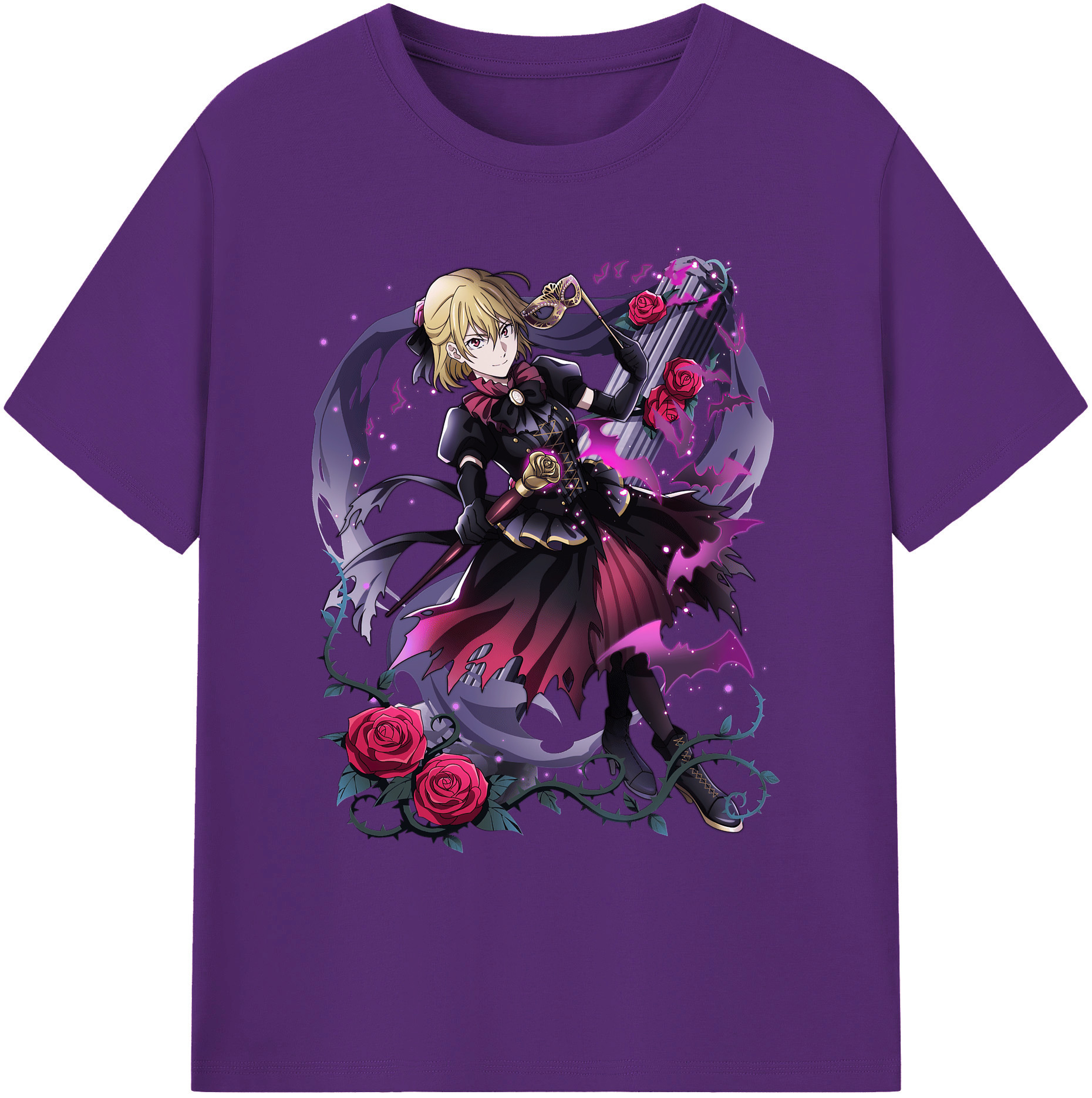（画像用） 文豪ストレイドッグス Bungo Stray Dogs 綿100％ メンズ半袖Tシャツ｜肌触りやわらか＆通気性