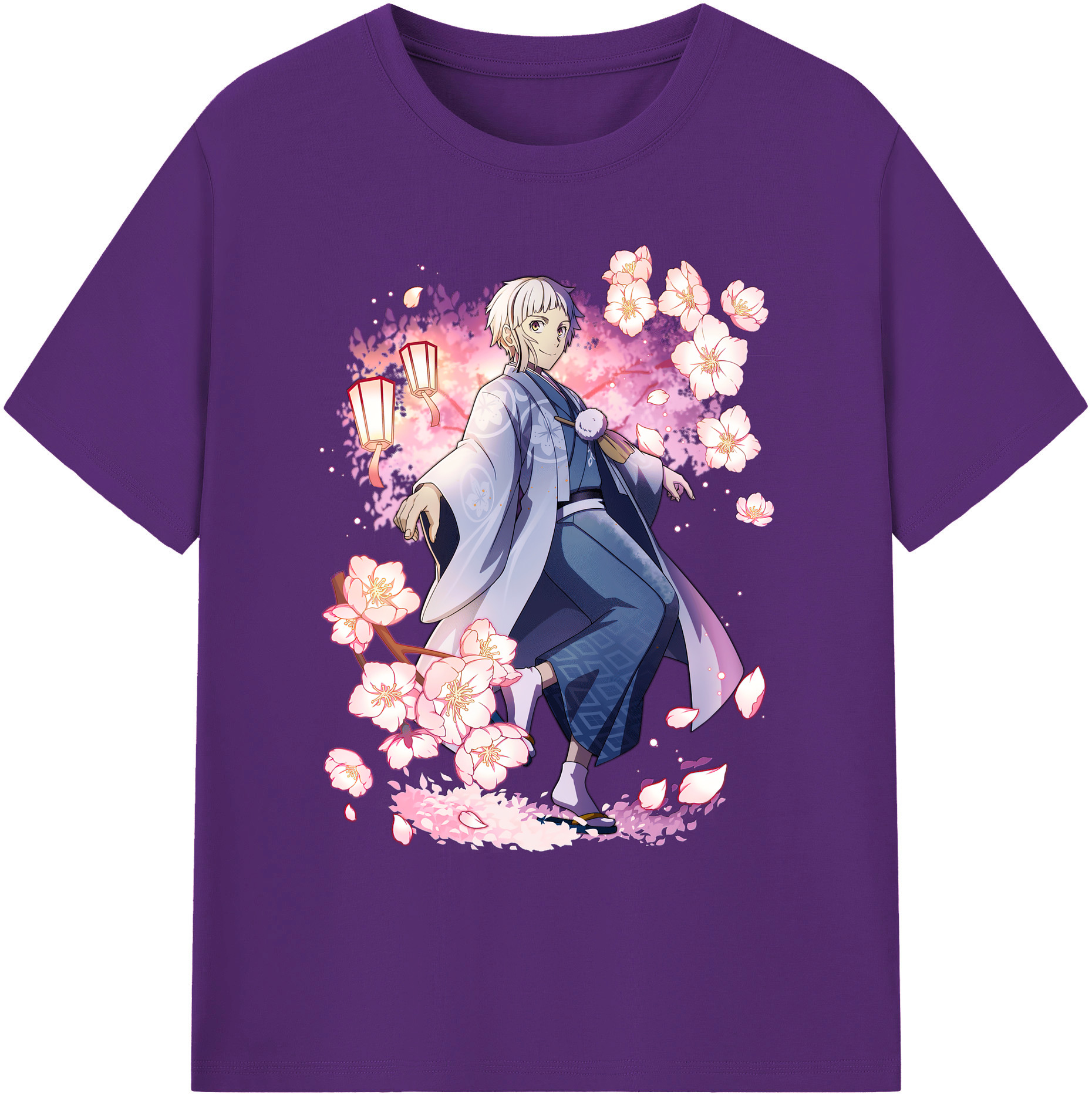 （画像用） 文豪ストレイドッグス Bungo Stray Dogs 綿100％ メンズ半袖Tシャツ｜肌触りやわらか＆通気性