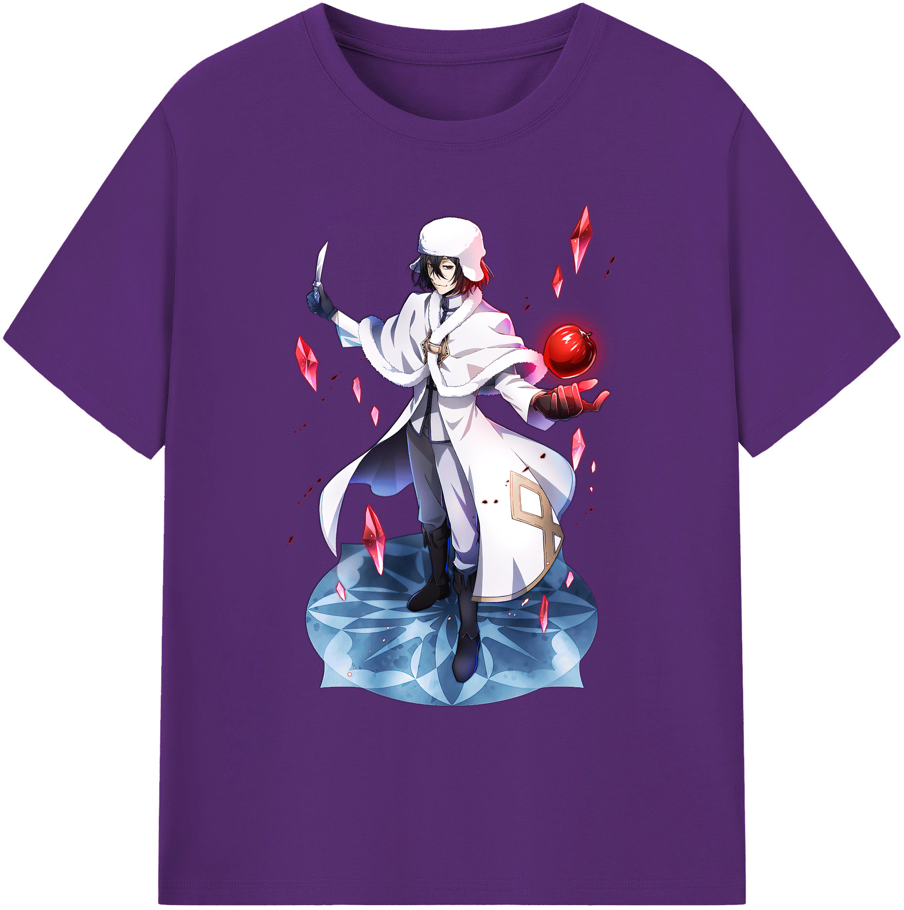 （画像用） 文豪ストレイドッグス Bungo Stray Dogs 綿100％ メンズ半袖Tシャツ｜肌触りやわらか＆通気性