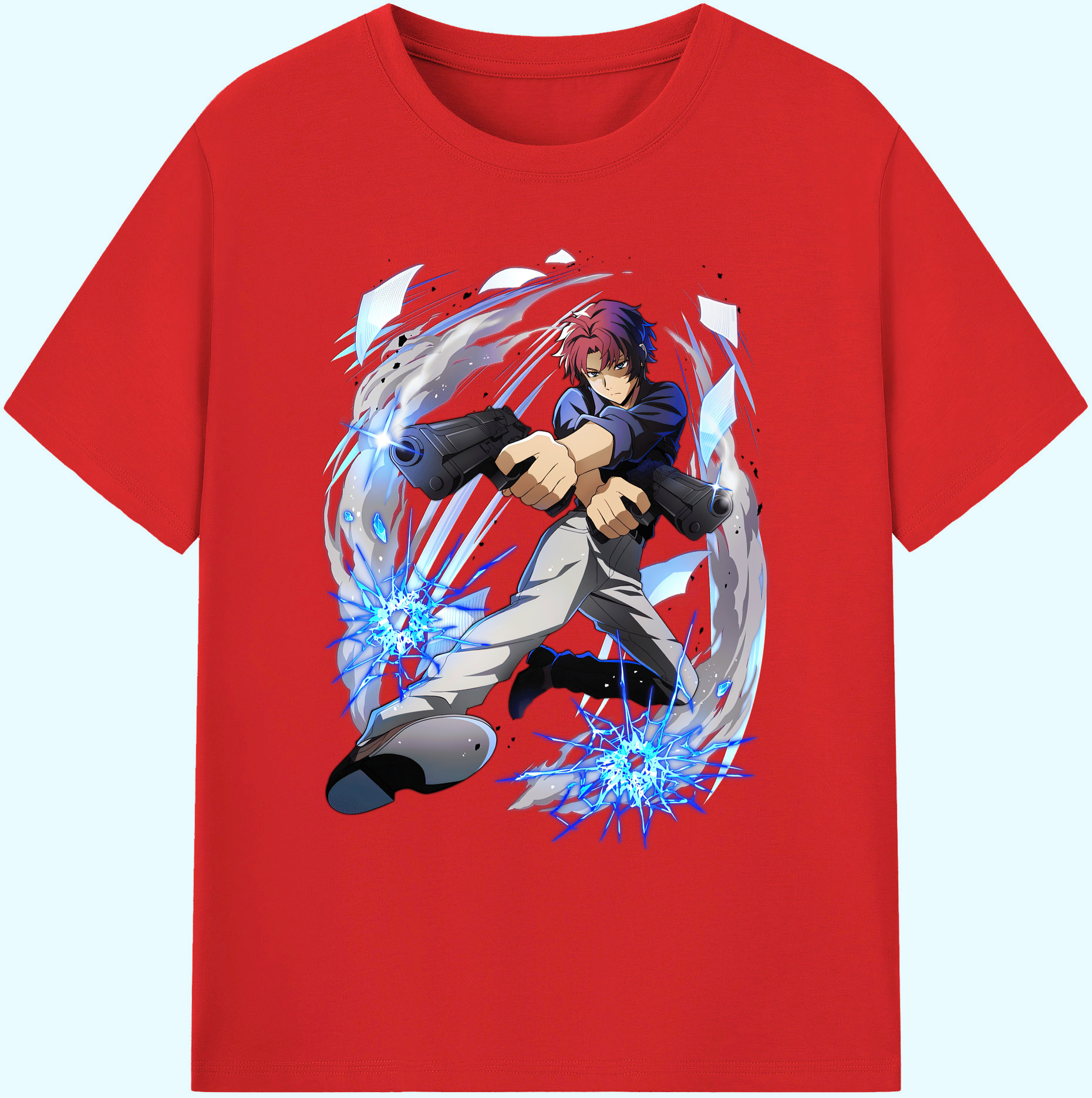 （画像用） 文豪ストレイドッグス Bungo Stray Dogs 綿100％ メンズ半袖Tシャツ｜肌触りやわらか＆通気性