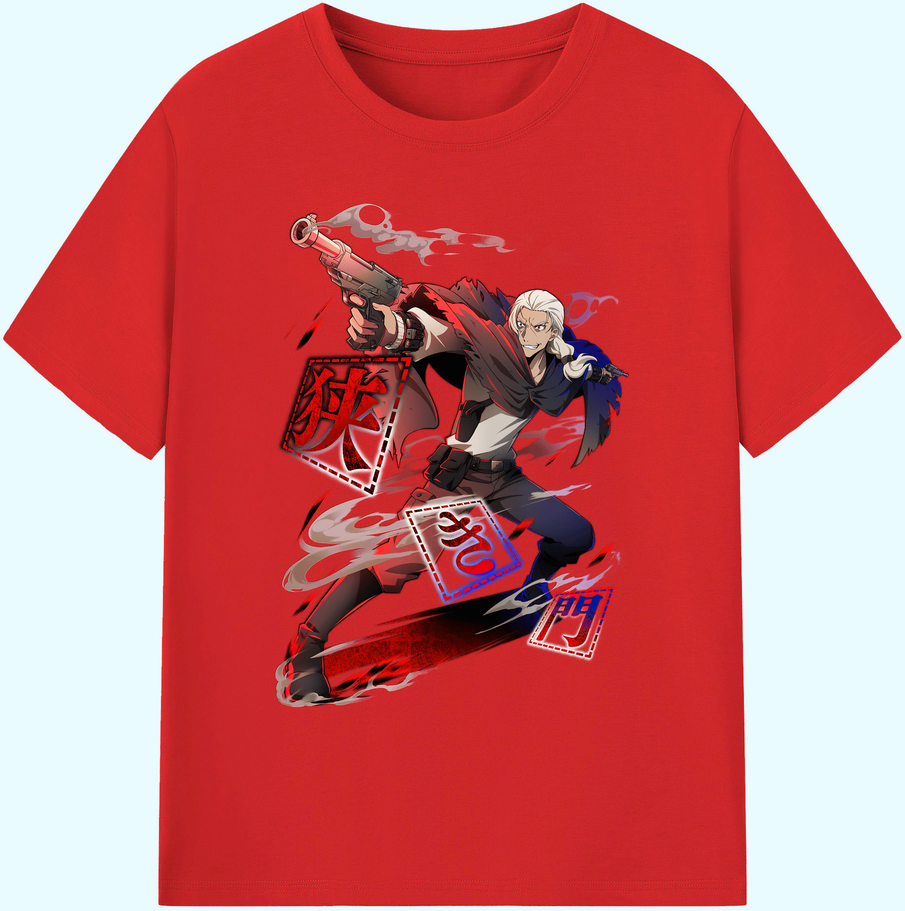 （画像用） 文豪ストレイドッグス Bungo Stray Dogs 綿100％ メンズ半袖Tシャツ｜肌触りやわらか＆通気性