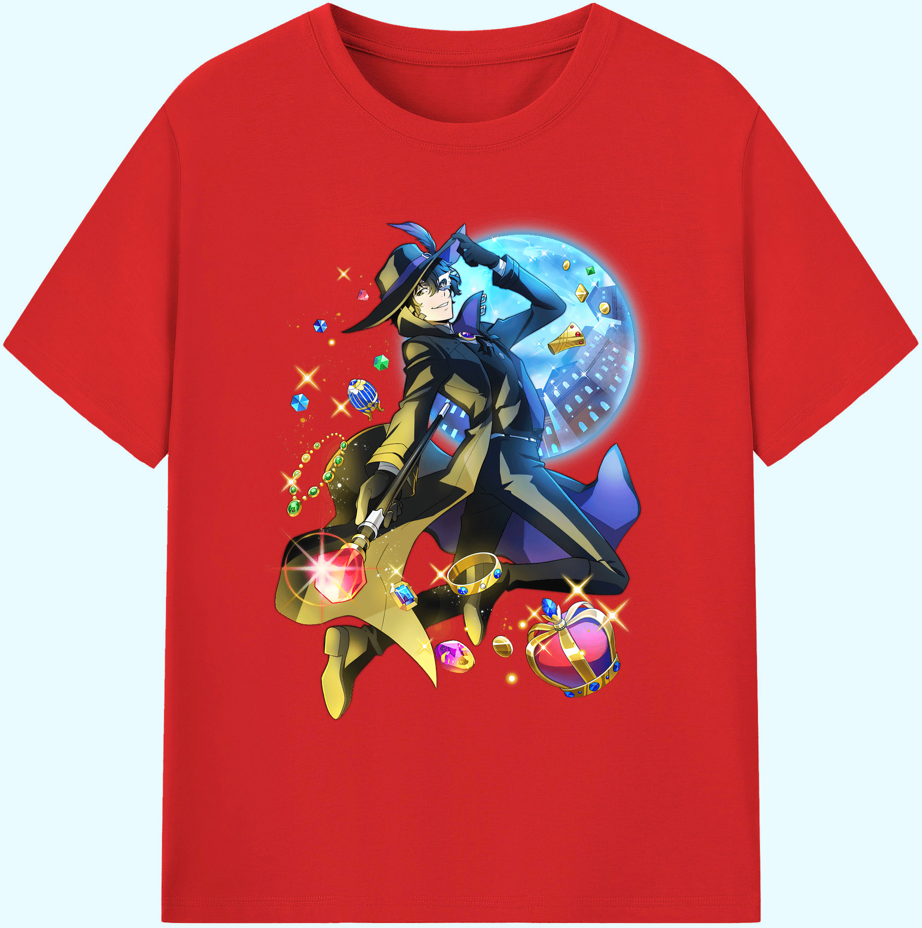 （画像用） 文豪ストレイドッグス Bungo Stray Dogs 綿100％ メンズ半袖Tシャツ｜肌触りやわらか＆通気性
