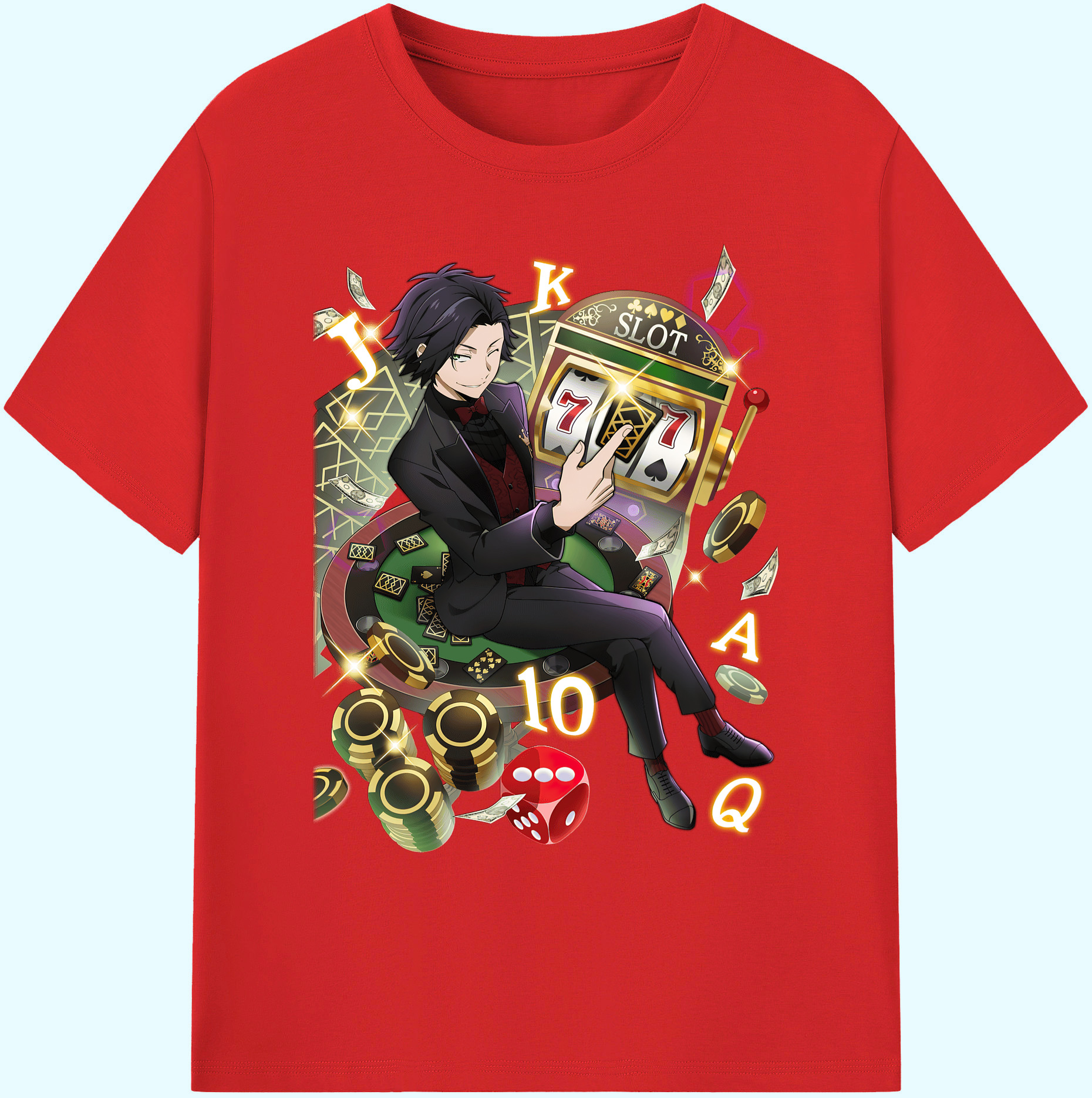 （画像用） 文豪ストレイドッグス Bungo Stray Dogs 綿100％ メンズ半袖Tシャツ｜肌触りやわらか＆通気性