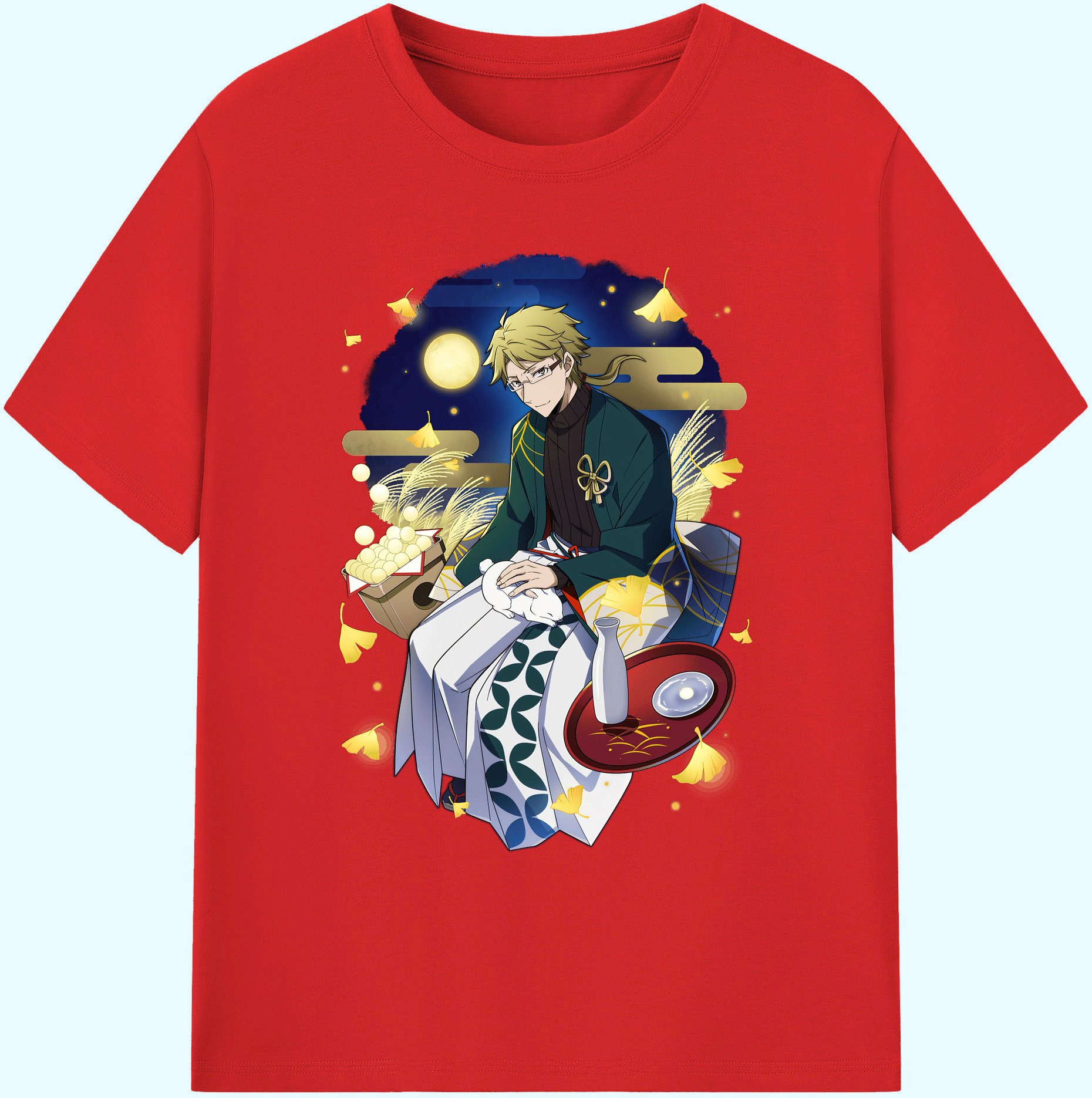 （画像用） 文豪ストレイドッグス Bungo Stray Dogs 綿100％ メンズ半袖Tシャツ｜肌触りやわらか＆通気性