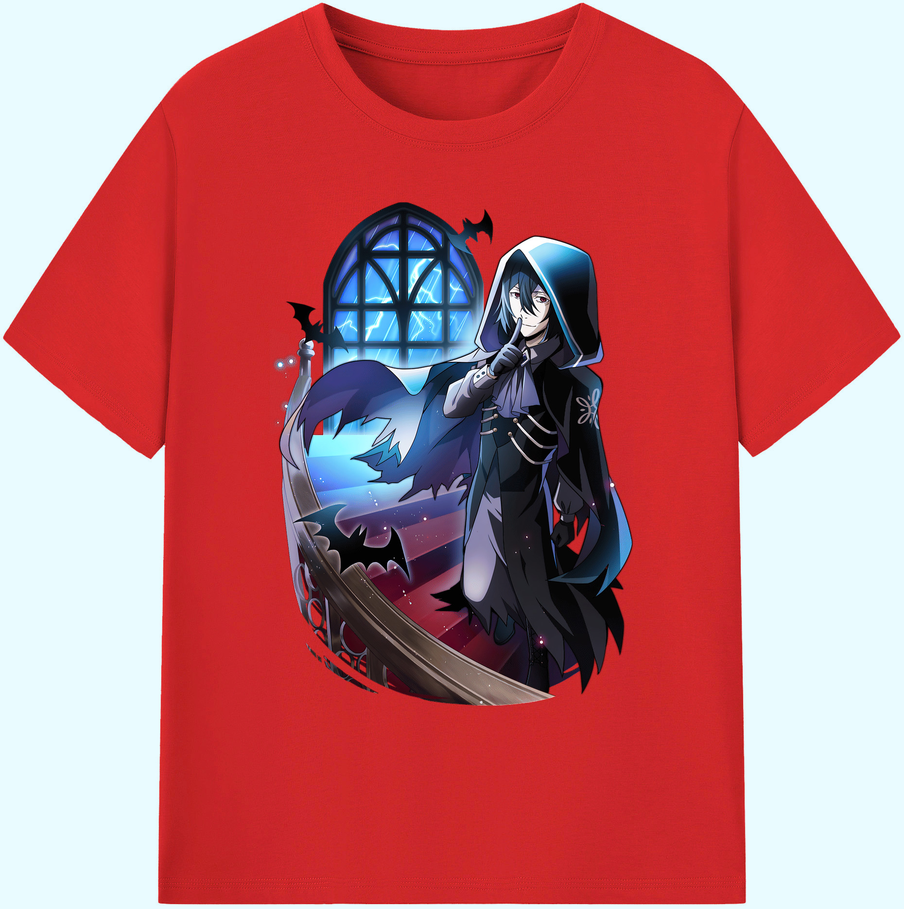 （画像用） 文豪ストレイドッグス Bungo Stray Dogs 綿100％ メンズ半袖Tシャツ｜肌触りやわらか＆通気性