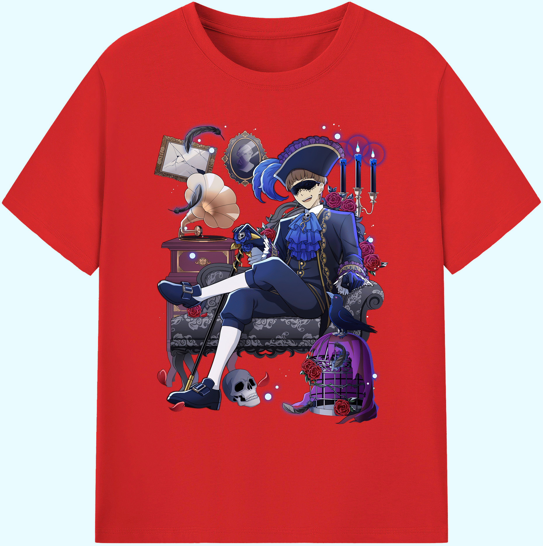 （画像用） 文豪ストレイドッグス Bungo Stray Dogs 綿100％ メンズ半袖Tシャツ｜肌触りやわらか＆通気性
