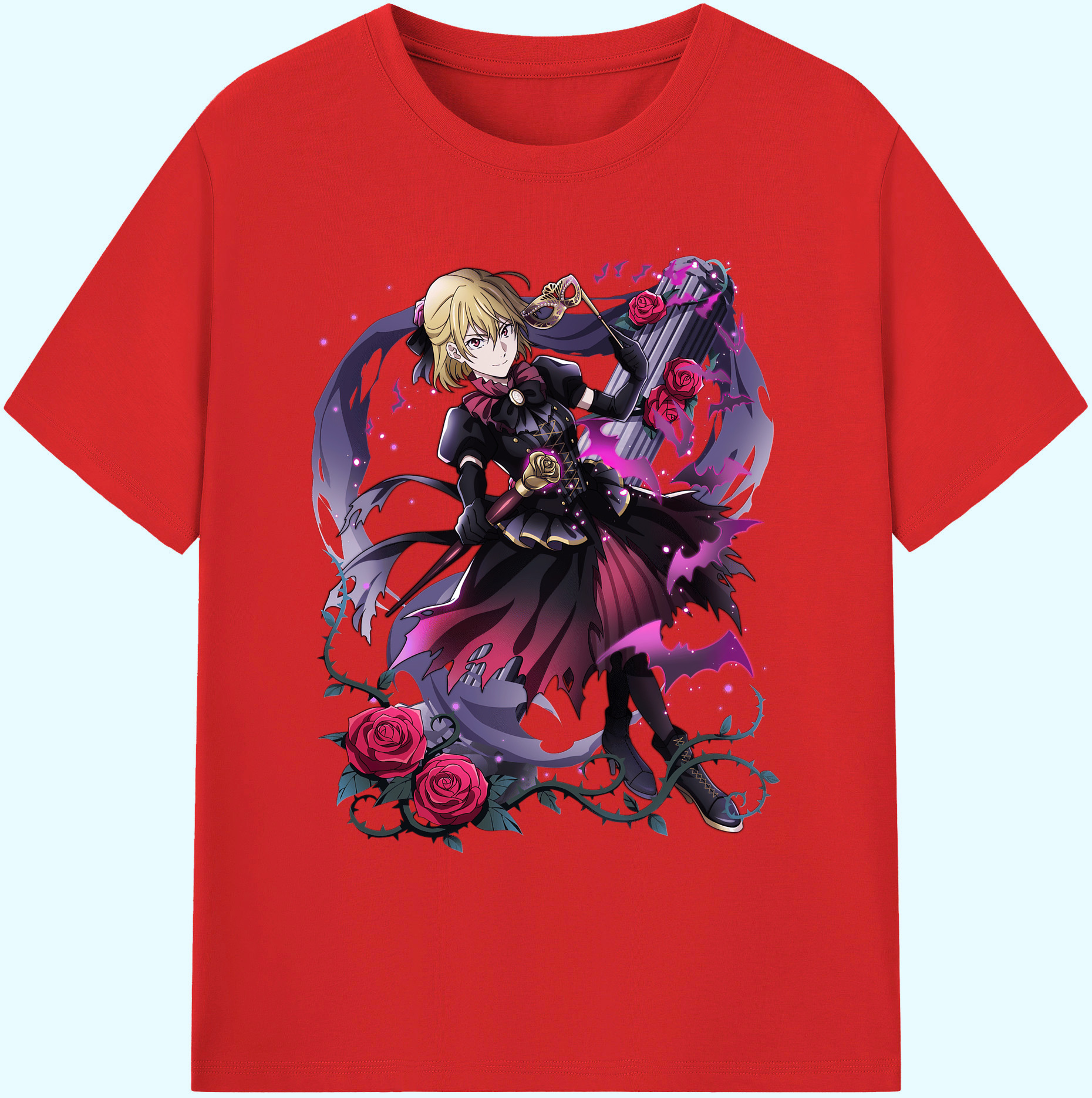 （画像用） 文豪ストレイドッグス Bungo Stray Dogs 綿100％ メンズ半袖Tシャツ｜肌触りやわらか＆通気性