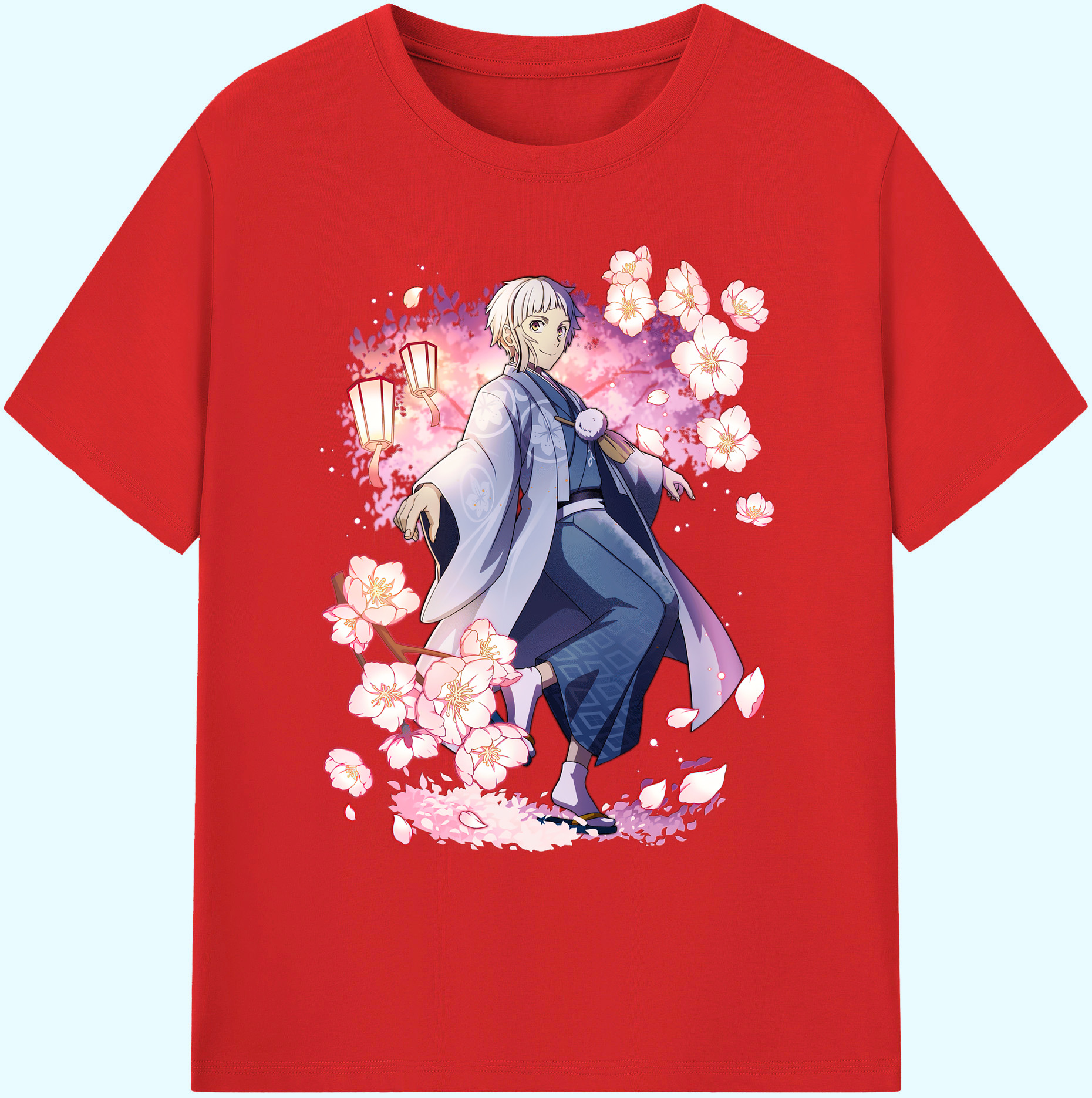 （画像用） 文豪ストレイドッグス Bungo Stray Dogs 綿100％ メンズ半袖Tシャツ｜肌触りやわらか＆通気性