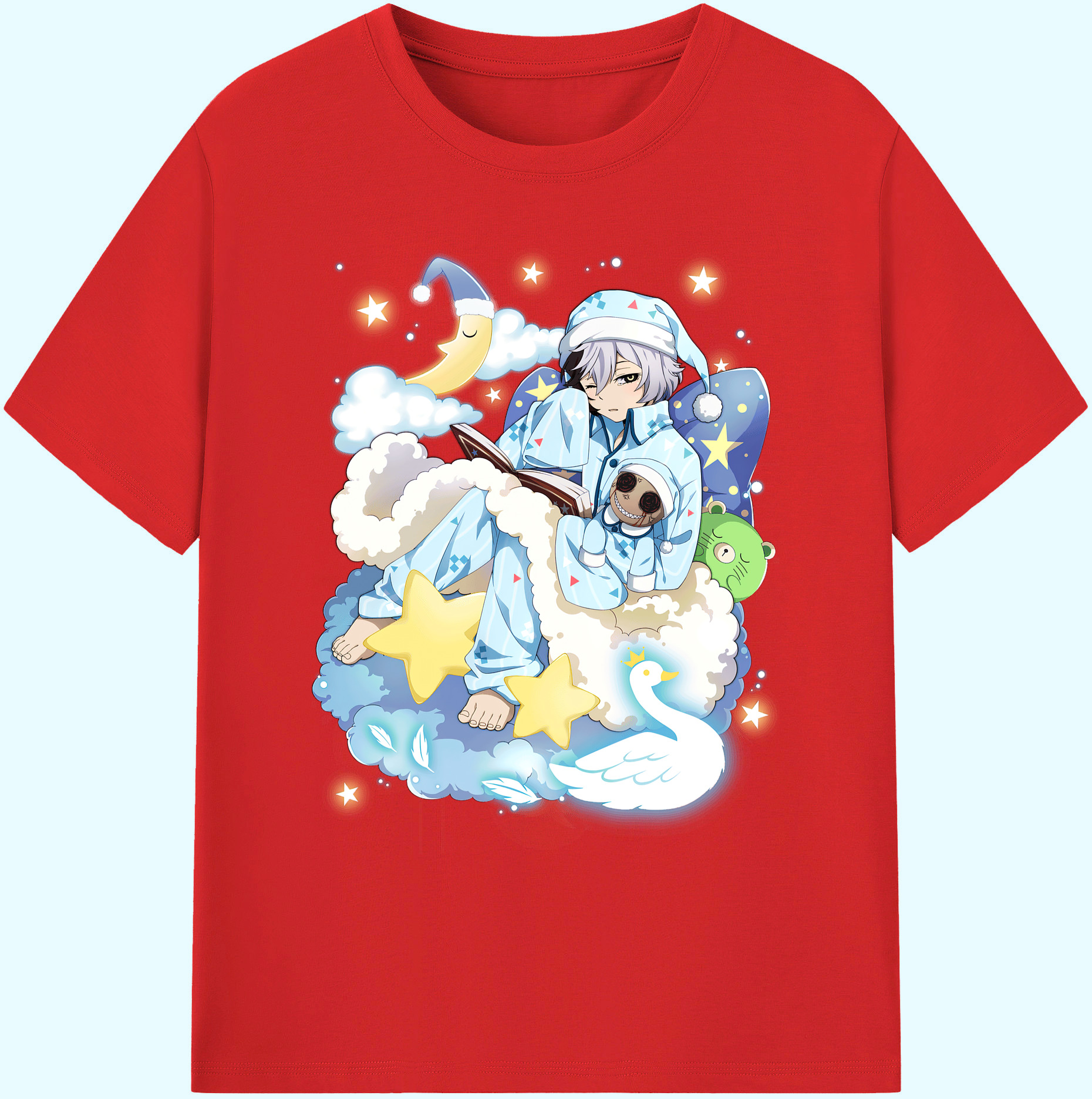 （画像用） 文豪ストレイドッグス Bungo Stray Dogs 綿100％ メンズ半袖Tシャツ｜肌触りやわらか＆通気性