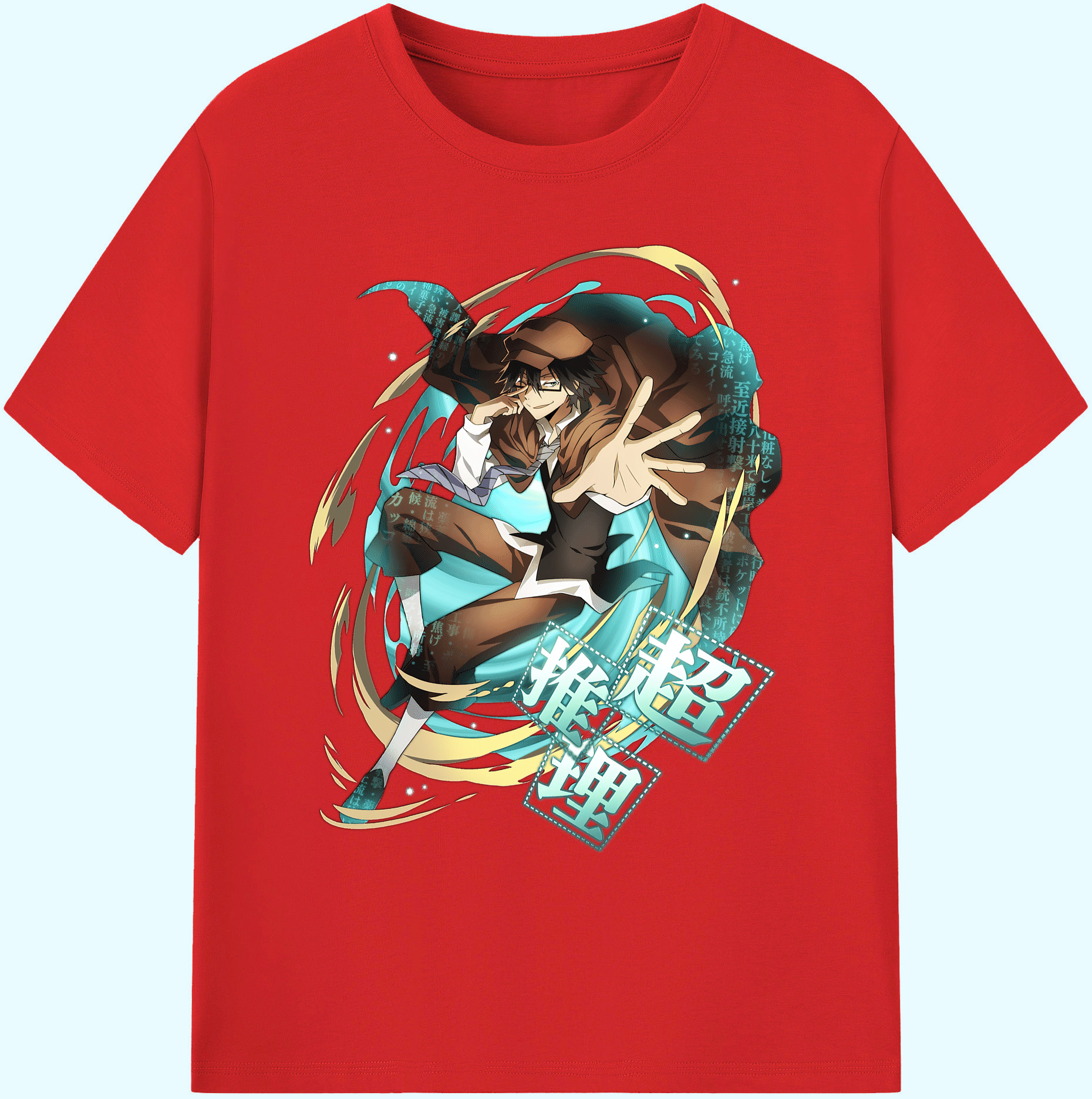 （画像用） 文豪ストレイドッグス Bungo Stray Dogs 綿100％ メンズ半袖Tシャツ｜肌触りやわらか＆通気性