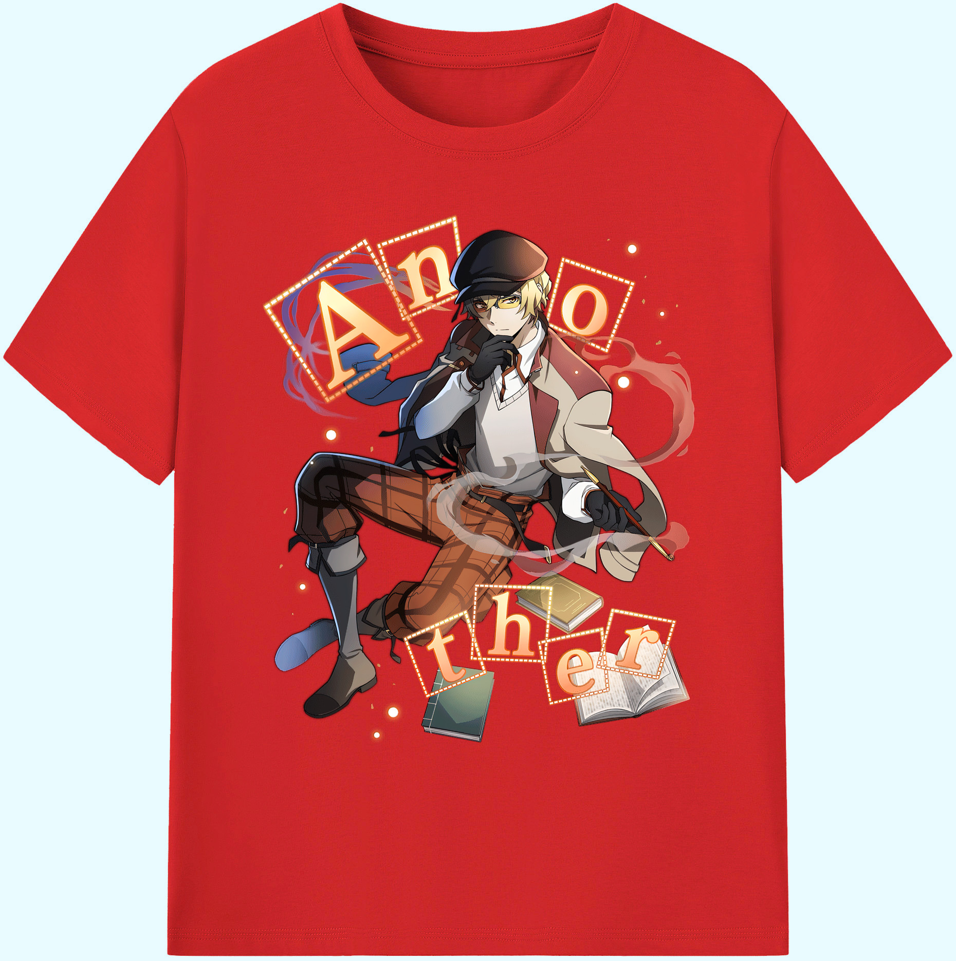 （画像用） 文豪ストレイドッグス Bungo Stray Dogs 綿100％ メンズ半袖Tシャツ｜肌触りやわらか＆通気性