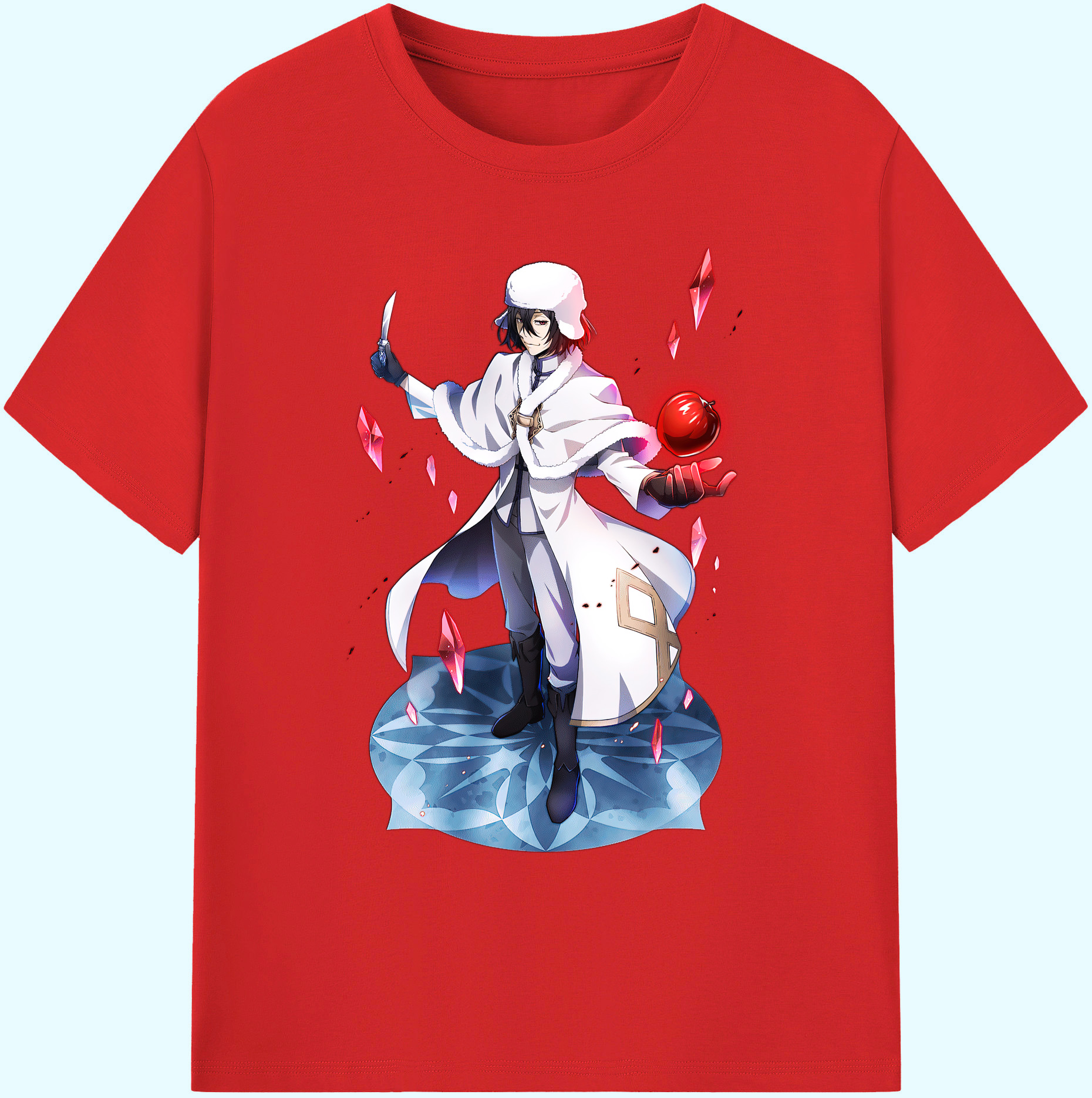 （画像用） 文豪ストレイドッグス Bungo Stray Dogs 綿100％ メンズ半袖Tシャツ｜肌触りやわらか＆通気性