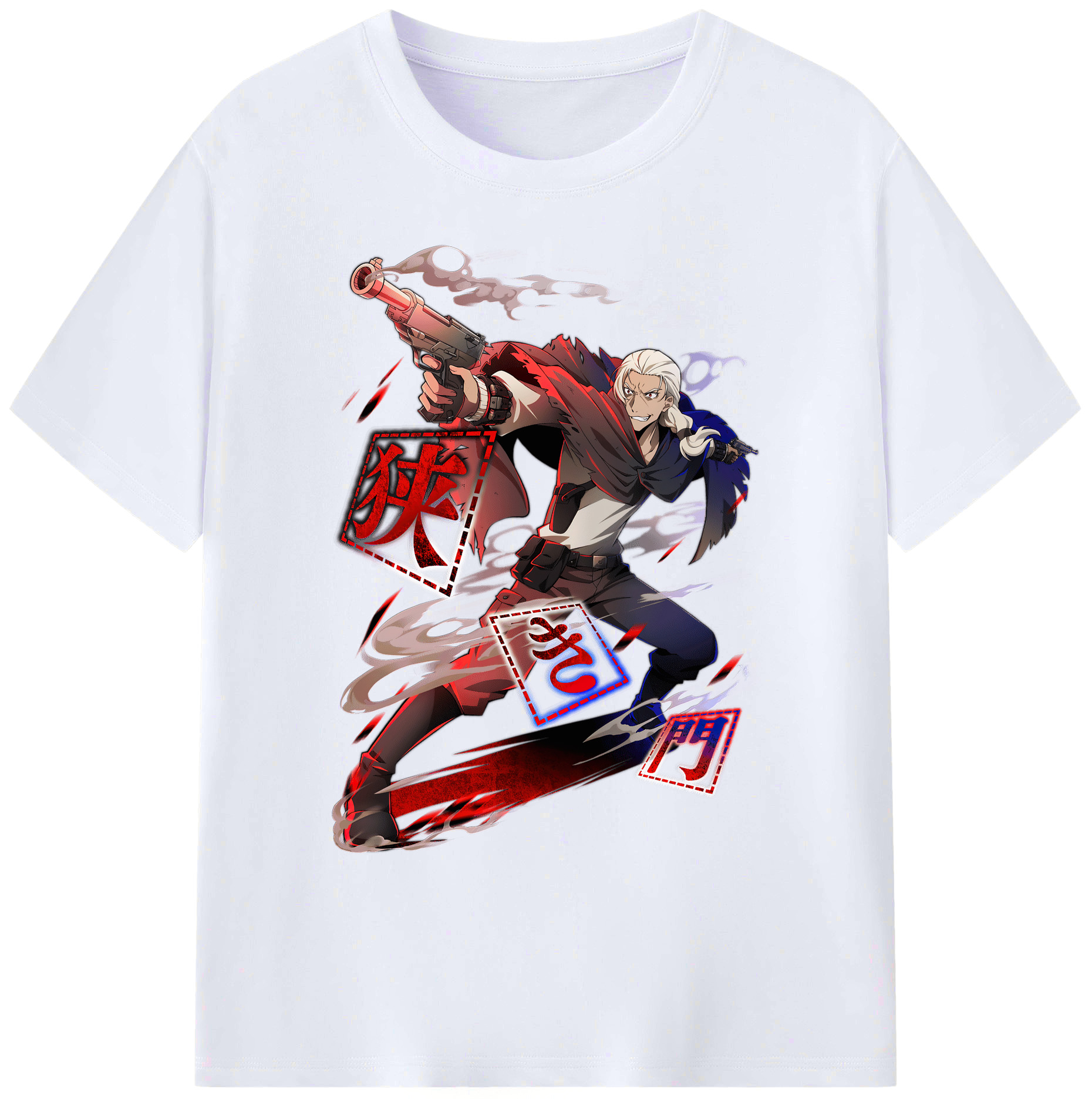 （画像用） 文豪ストレイドッグス Bungo Stray Dogs 綿100％ メンズ半袖Tシャツ｜肌触りやわらか＆通気性