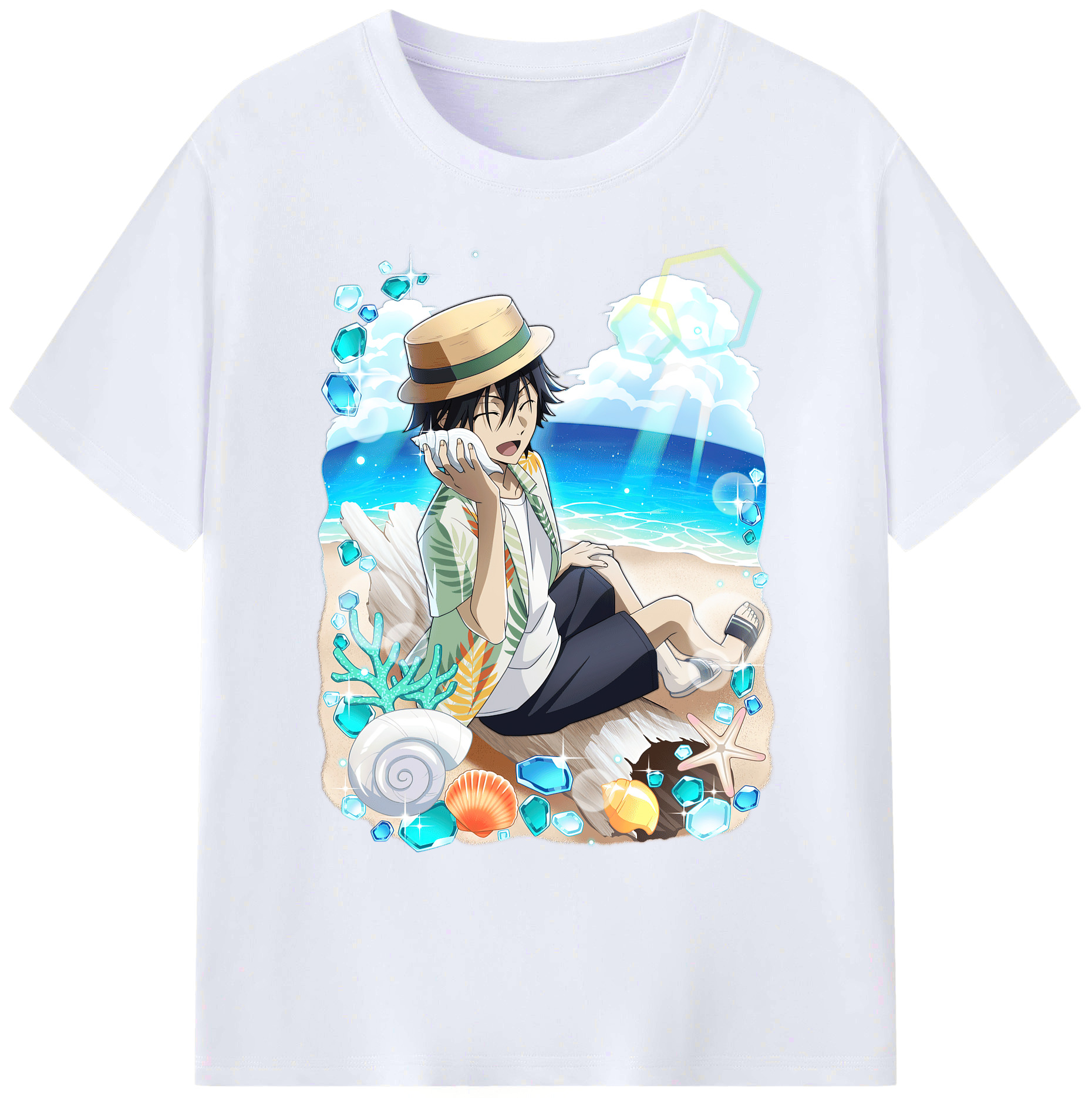 （画像用） 文豪ストレイドッグス Bungo Stray Dogs 綿100％ メンズ半袖Tシャツ｜肌触りやわらか＆通気性
