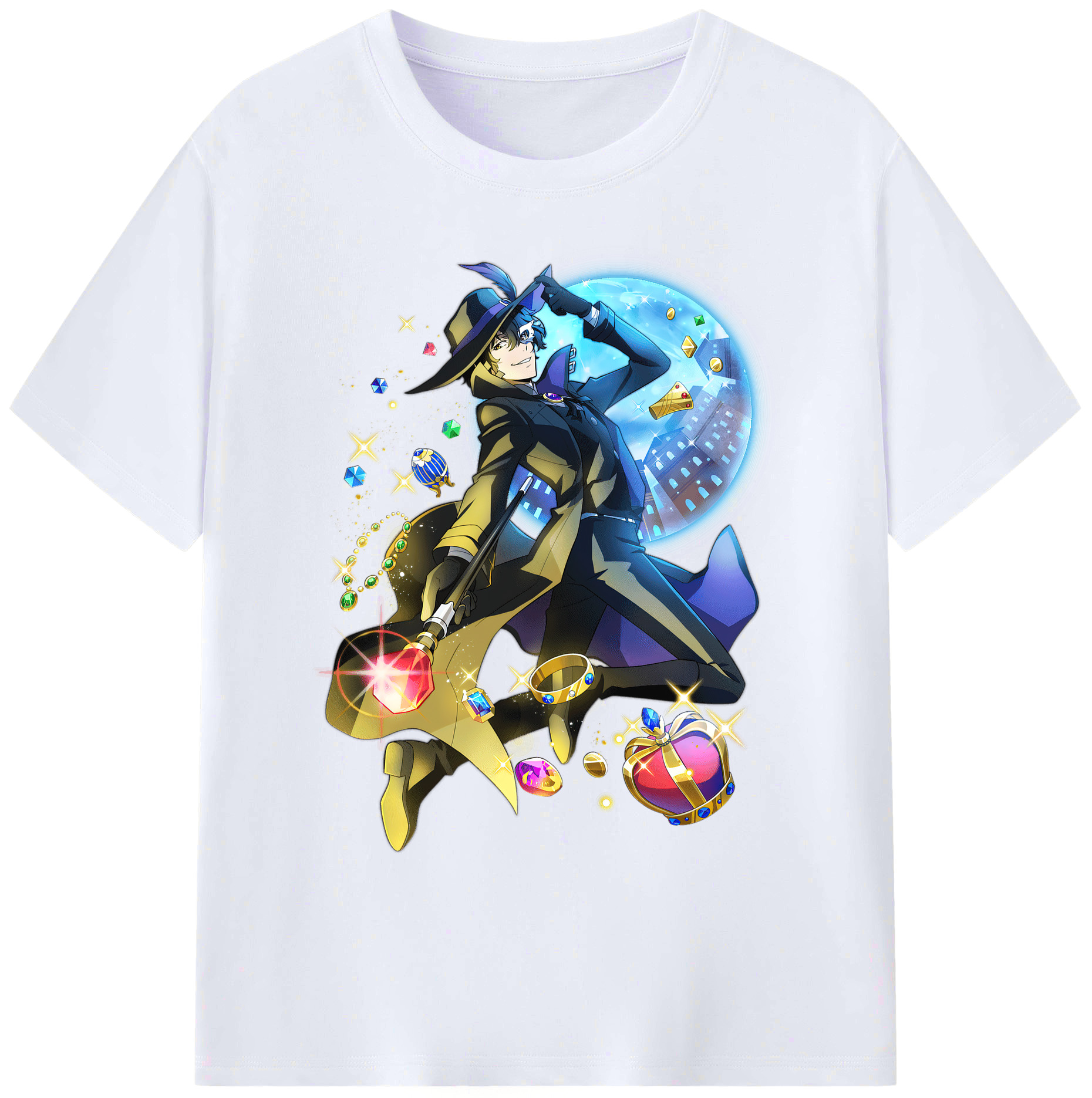 （画像用） 文豪ストレイドッグス Bungo Stray Dogs 綿100％ メンズ半袖Tシャツ｜肌触りやわらか＆通気性