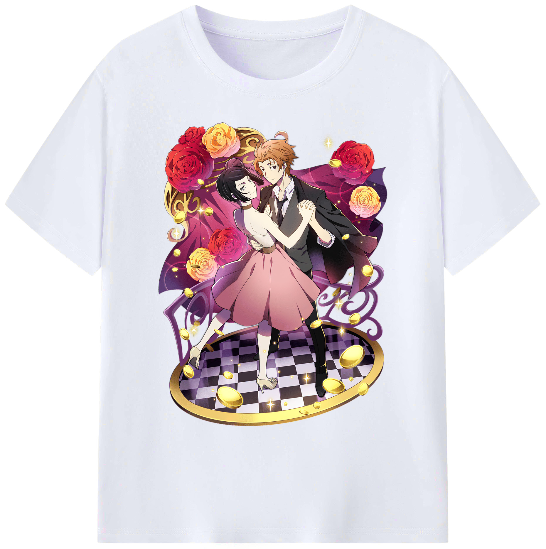 （画像用） 文豪ストレイドッグス Bungo Stray Dogs 綿100％ メンズ半袖Tシャツ｜肌触りやわらか＆通気性