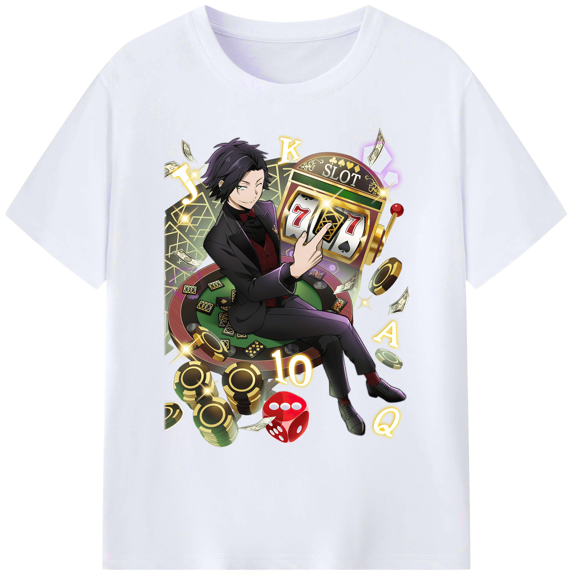 （画像用） 文豪ストレイドッグス Bungo Stray Dogs 綿100％ メンズ半袖Tシャツ｜肌触りやわらか＆通気性