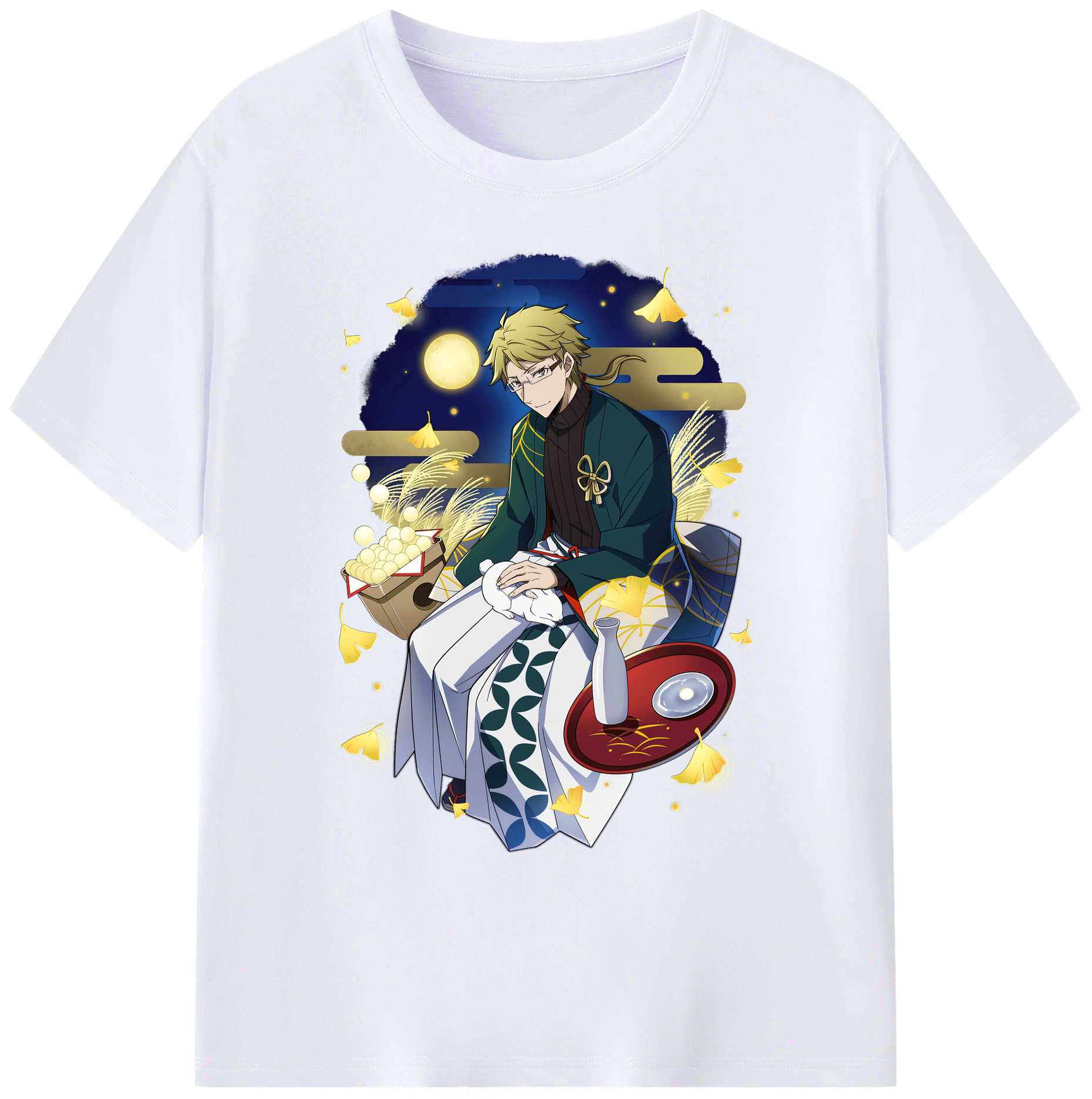 （画像用） 文豪ストレイドッグス Bungo Stray Dogs 綿100％ メンズ半袖Tシャツ｜肌触りやわらか＆通気性