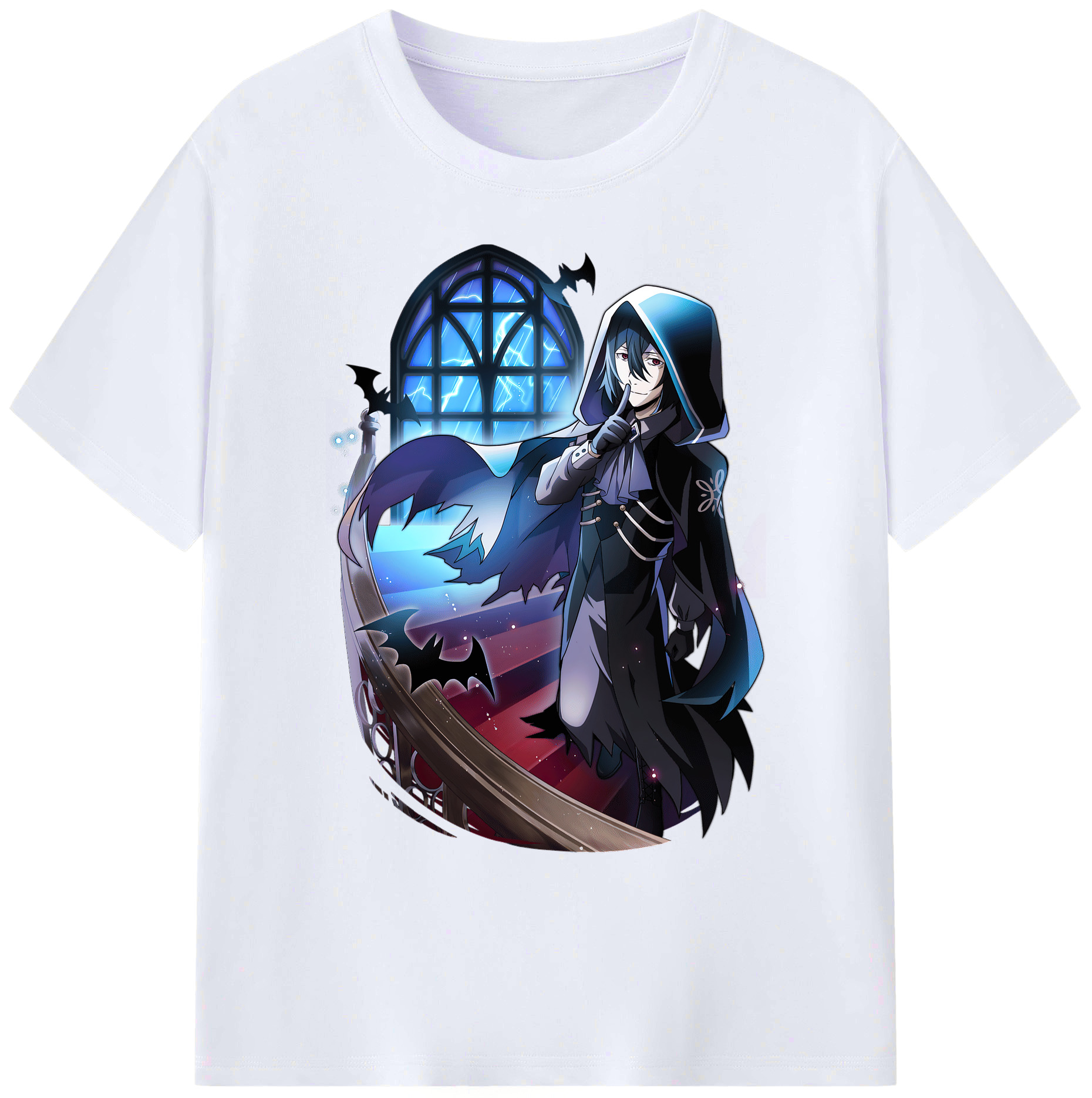 （画像用） 文豪ストレイドッグス Bungo Stray Dogs 綿100％ メンズ半袖Tシャツ｜肌触りやわらか＆通気性